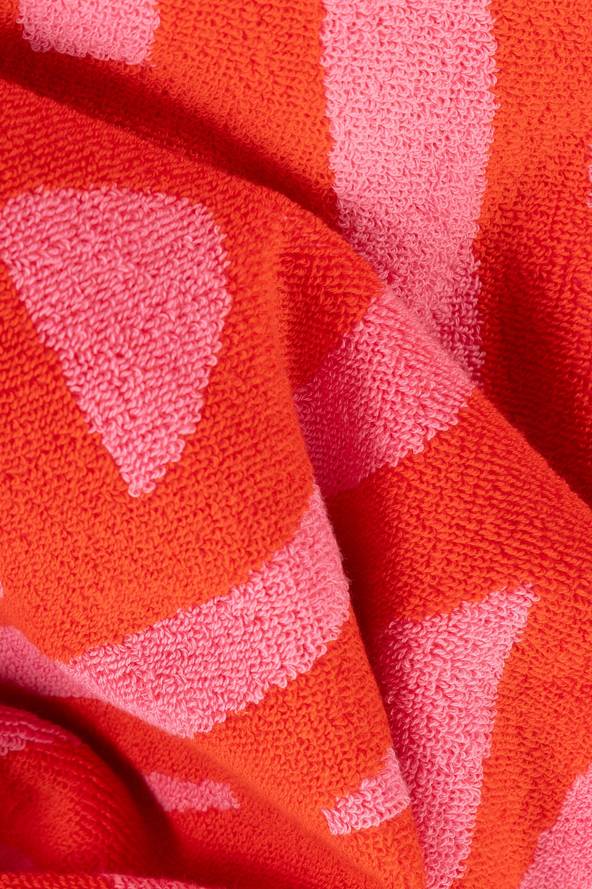 Diesel - 1018163  STRIPES PINK/RED TOWEL, Toalla de rizo 100x180 cm Unisex in Rojo - 4