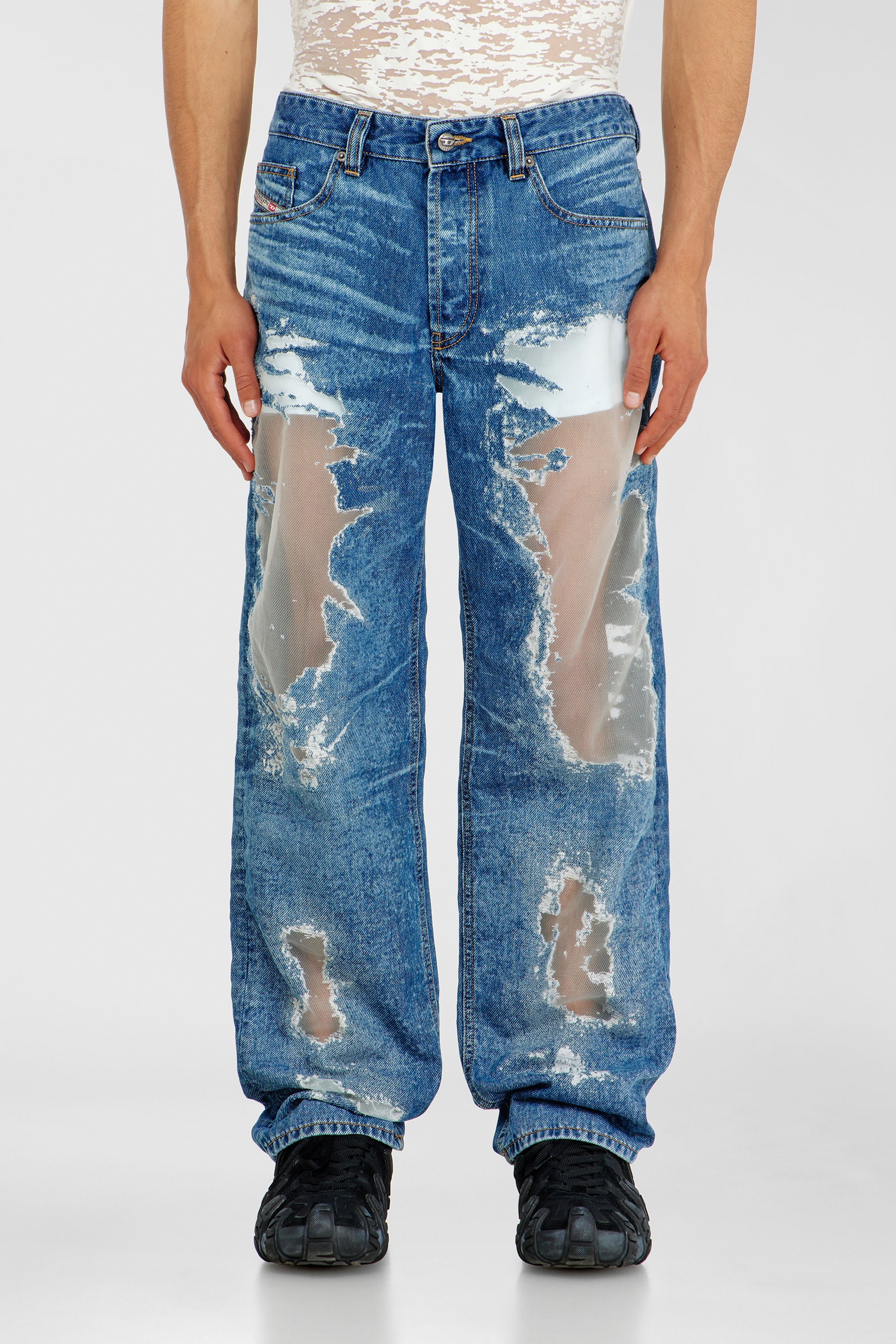 Diesel - Regular Jeans 2024 D-Macs 068ZH Hombre, Azul medio - 1