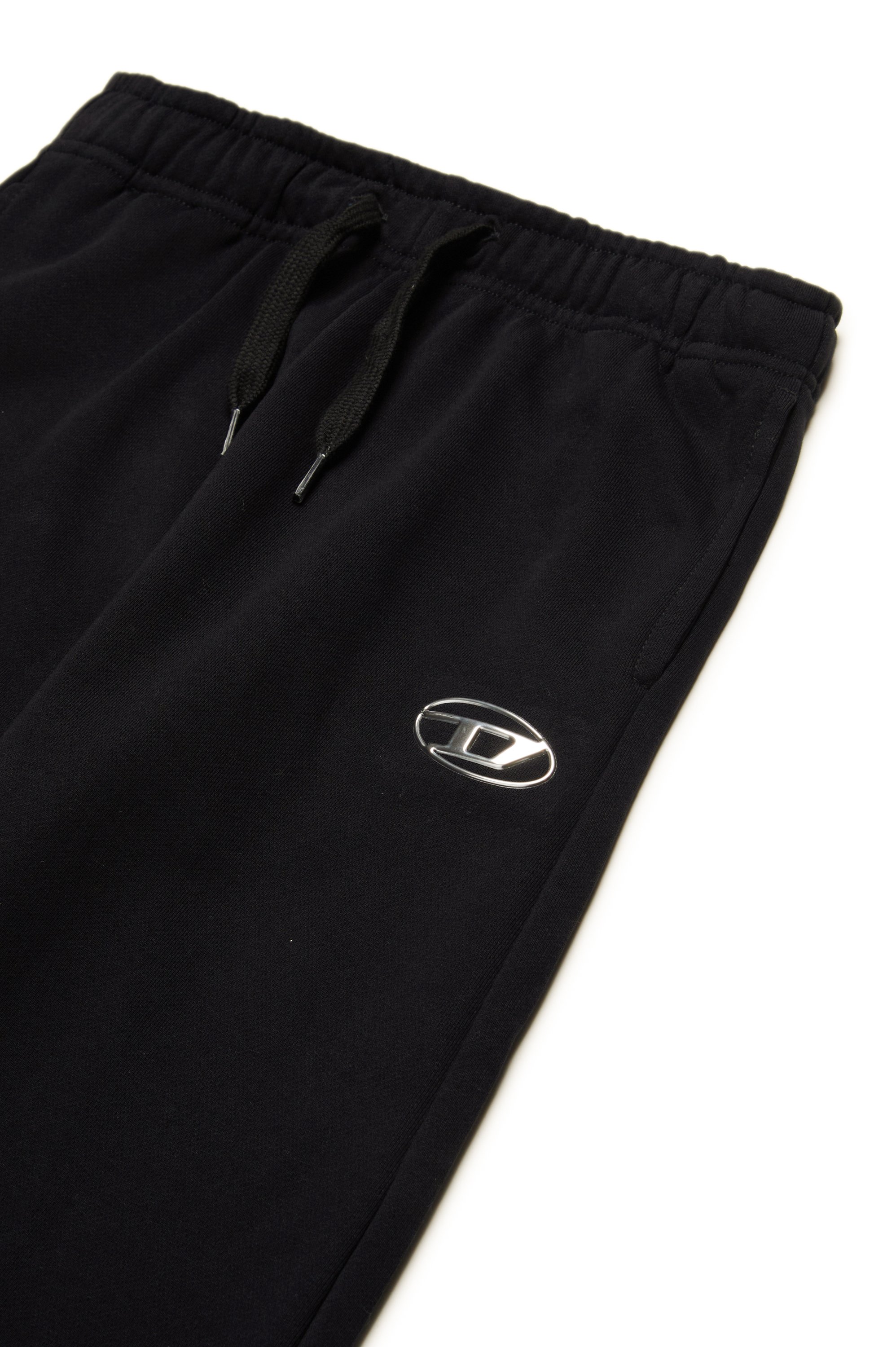 Diesel - PMACISD, Man's Sweatpants with metal-look Oval D logo in Black - 3