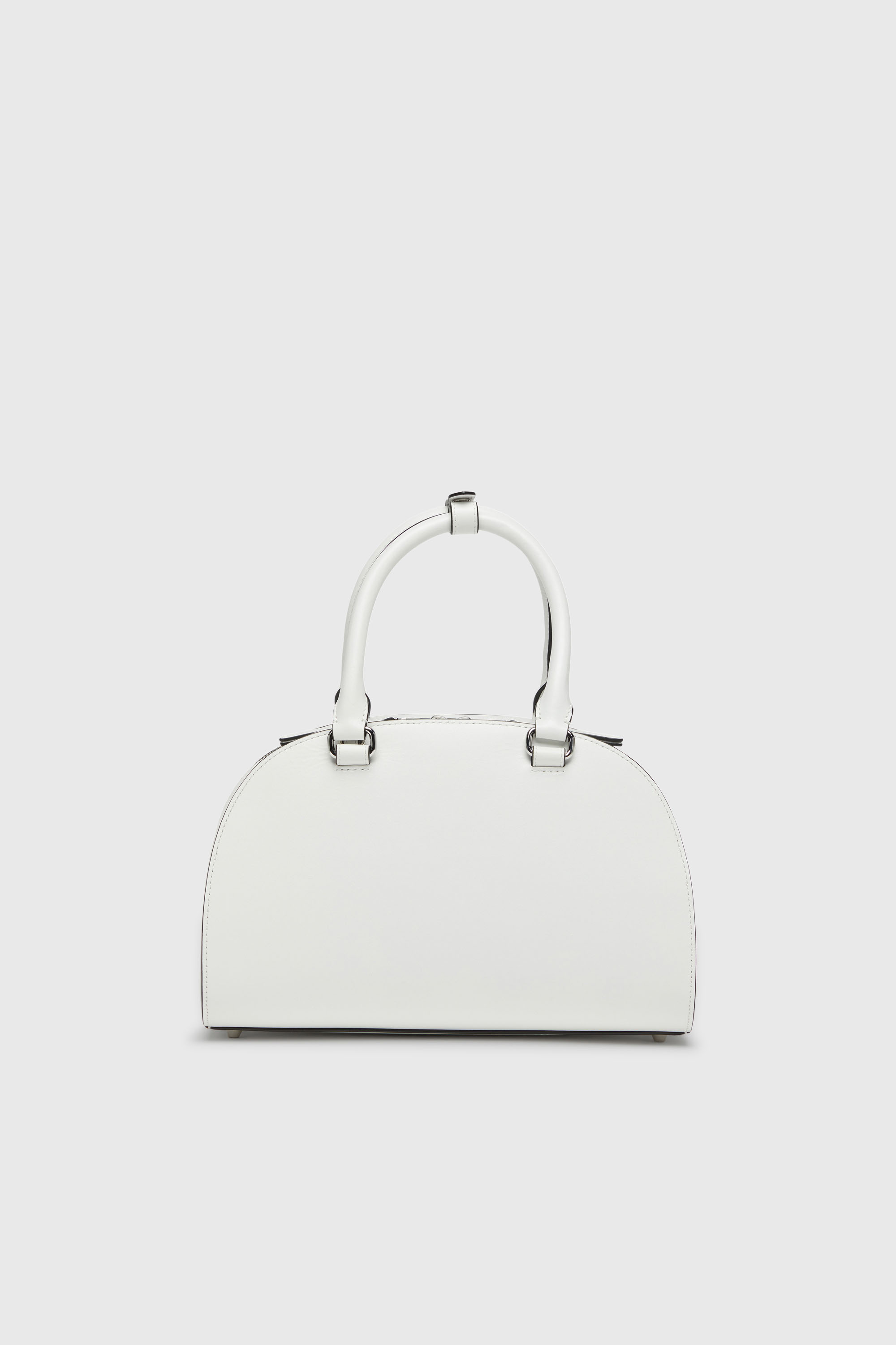 Diesel - 1DR DOME TOP HANDLE, 1DR Dome-Bolso bowling de cuero Mujer in Blanco - 2