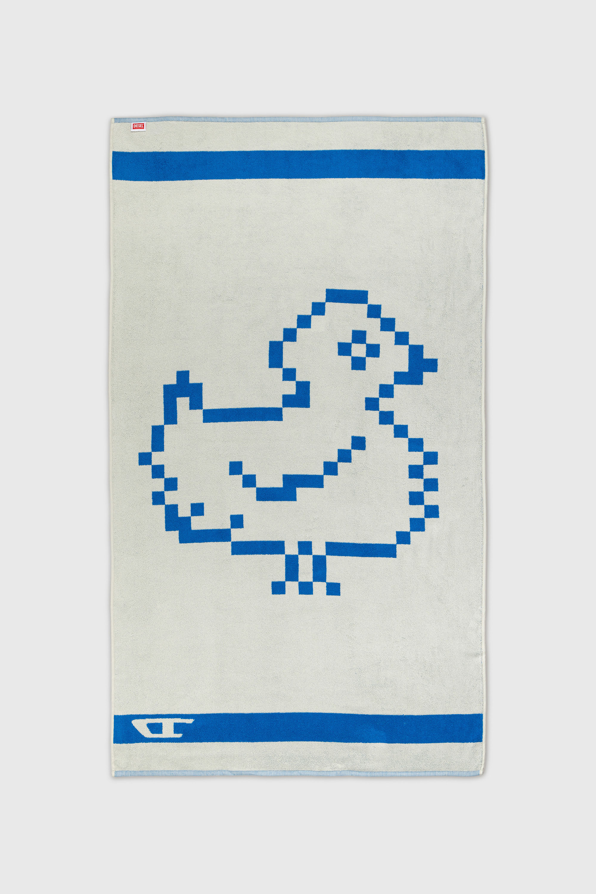 Diesel - 1018134  PIXEL TOYS 1 GREY/BLUE TOWEL, Toalla de rizo 100x180 cm Unisex in Azul marino - 2