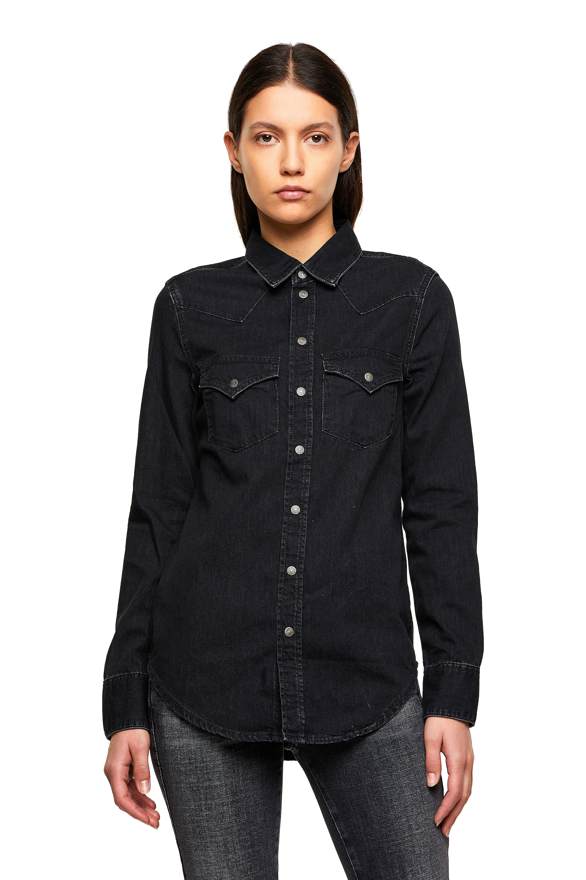 DE-RINGY, Negro - Camisas de Denim
