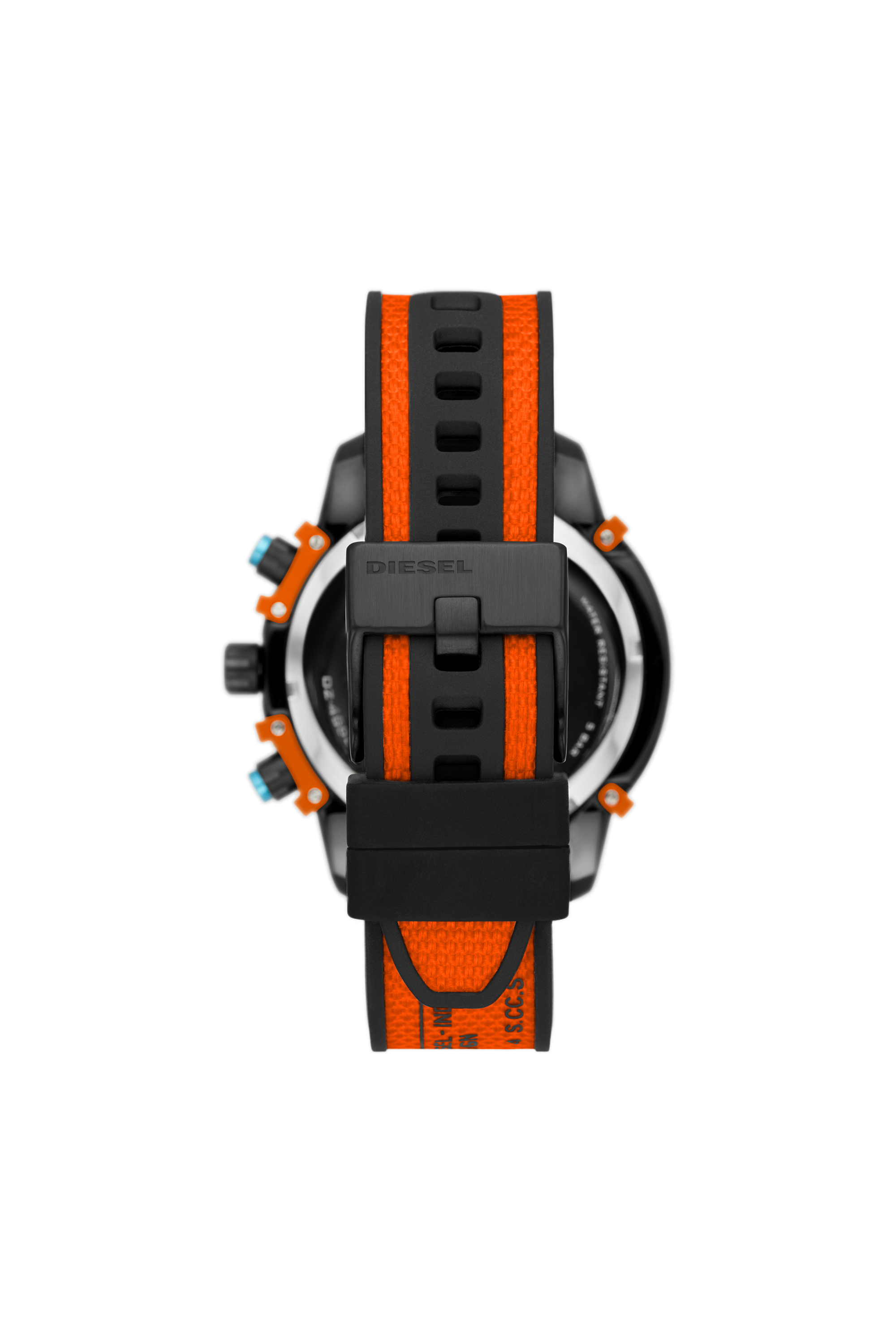 Diesel - DZ4562, Reloj cron&oacute;grafo Griffed con correa en lona naranja Hombre in Naranja - 2