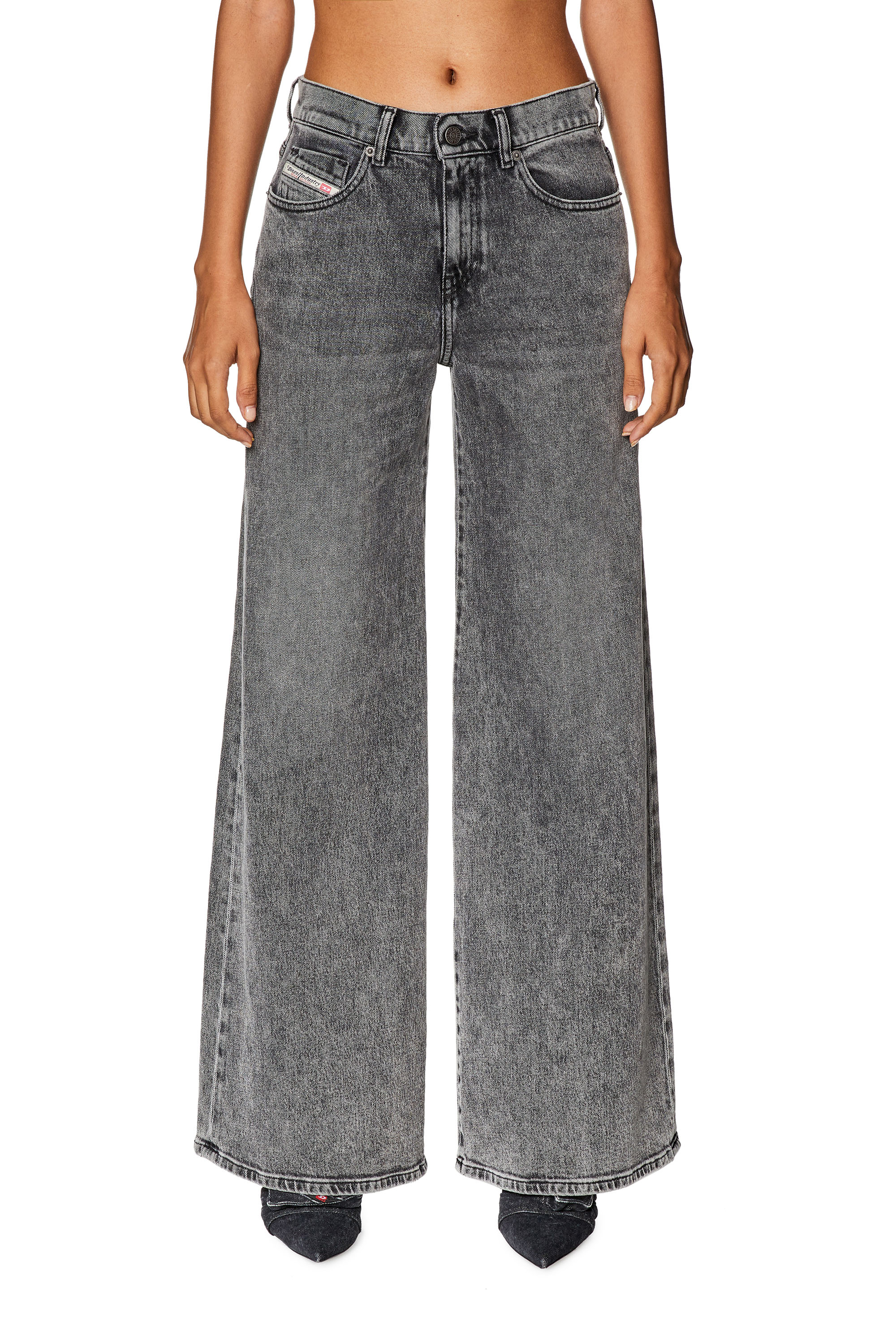 Diesel - Bootcut and Flare Jeans 1978 D-Akemi 09G57, Gris - Image 1