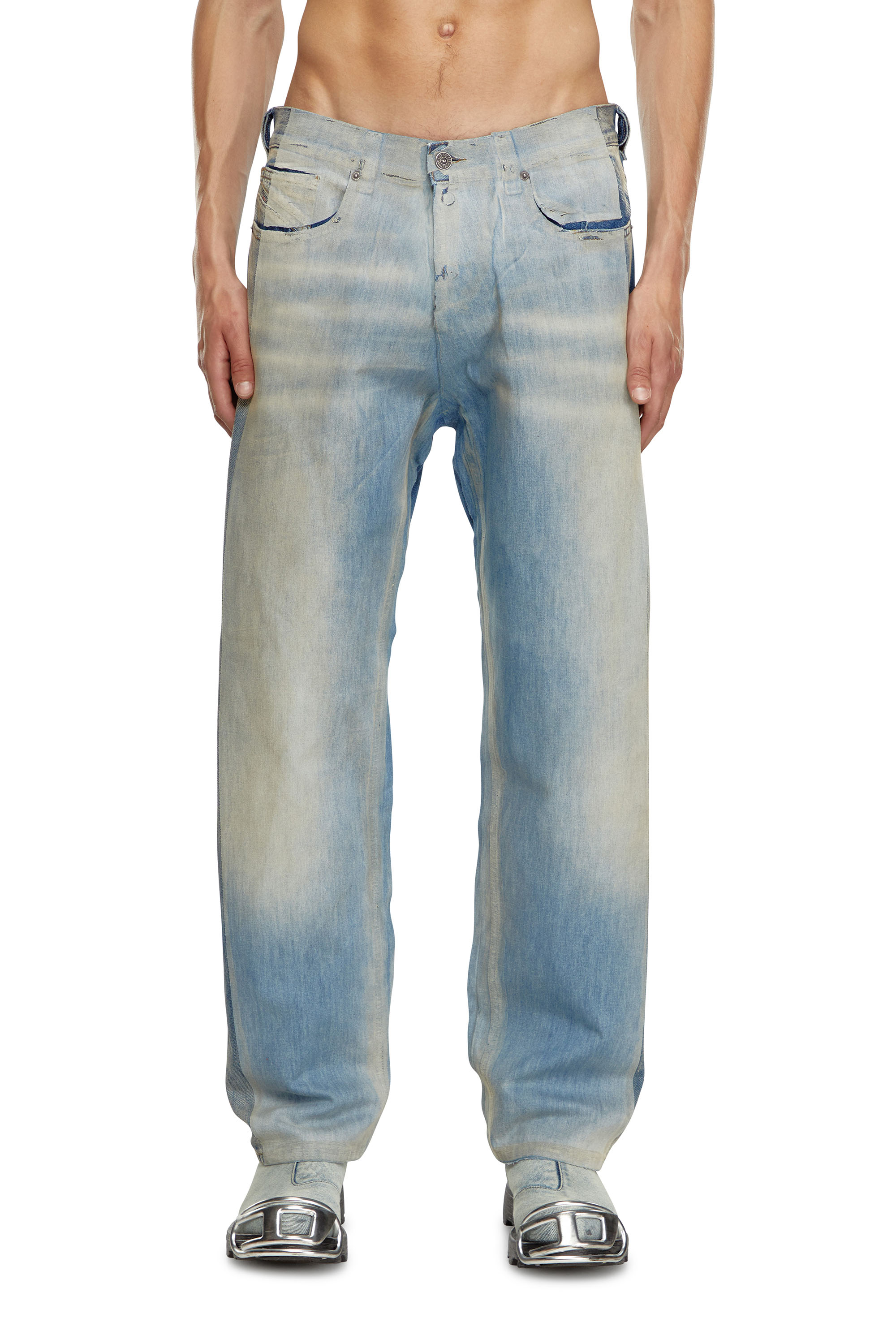 Diesel - Straight Jeans 2010 D-Macs 09K22, Hombre Straight Jeans - 2010 D-Macs in Azul marino - Image 1