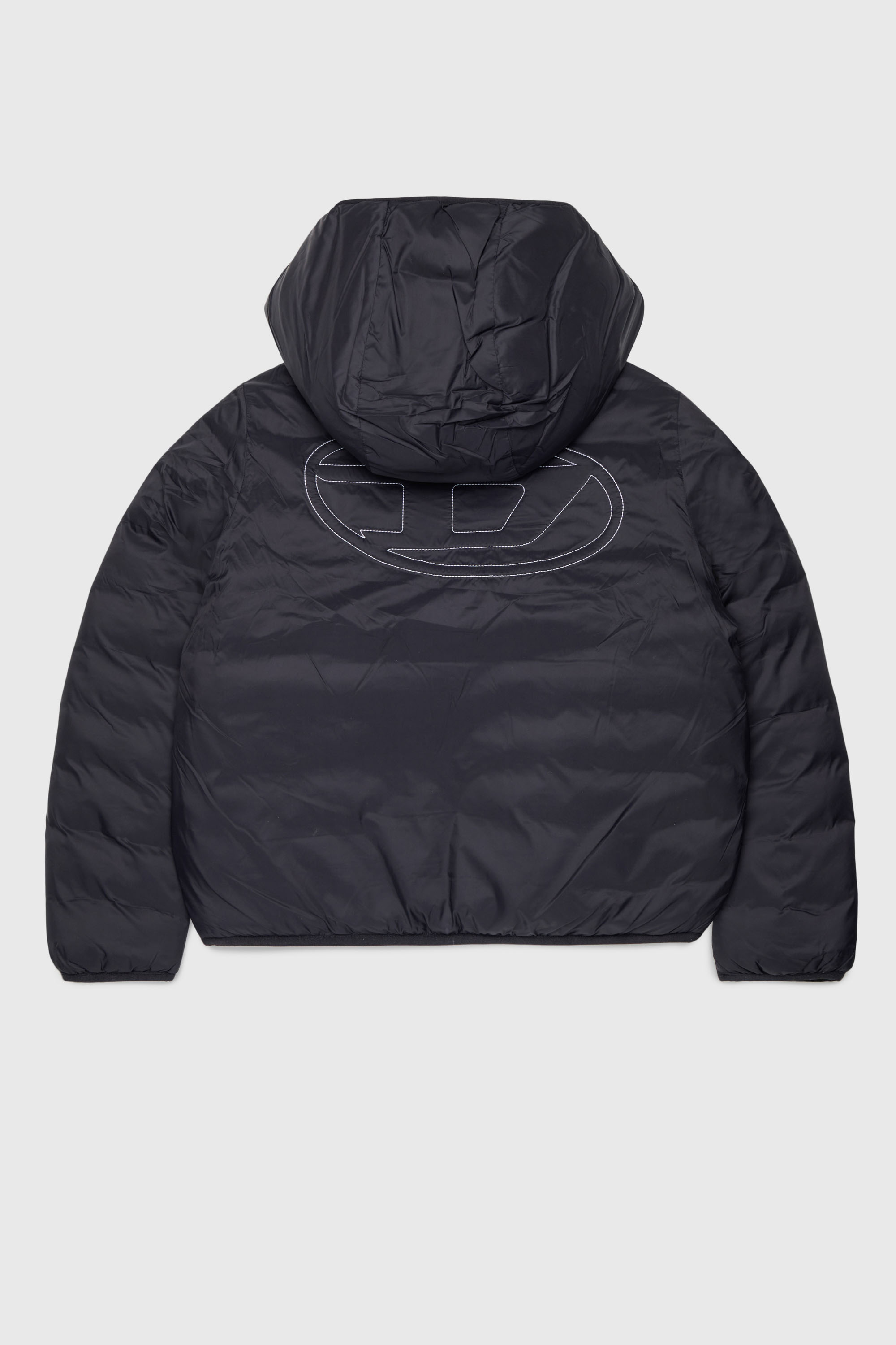 Diesel - JOSIPLS, Chaqueta con capucha de nailon acolchado Unisex in Negro - 2