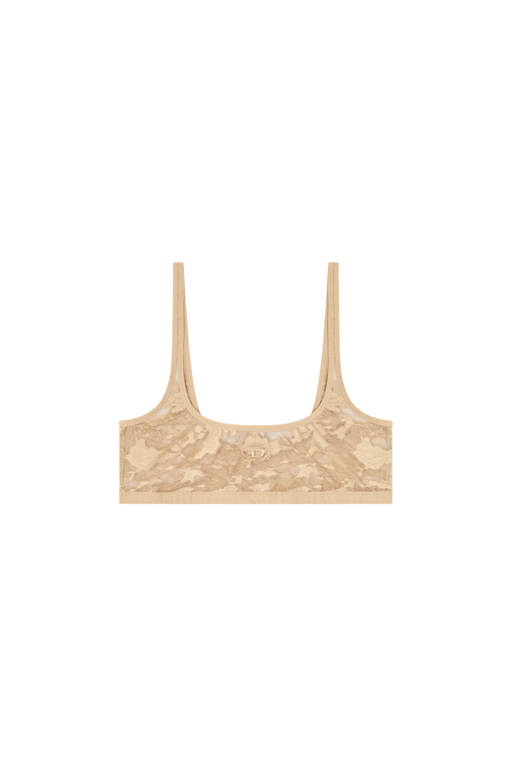 Diesel - KELSI-UTLT, Bralette en encaje de camuflaje Mujer in Marrón - 2