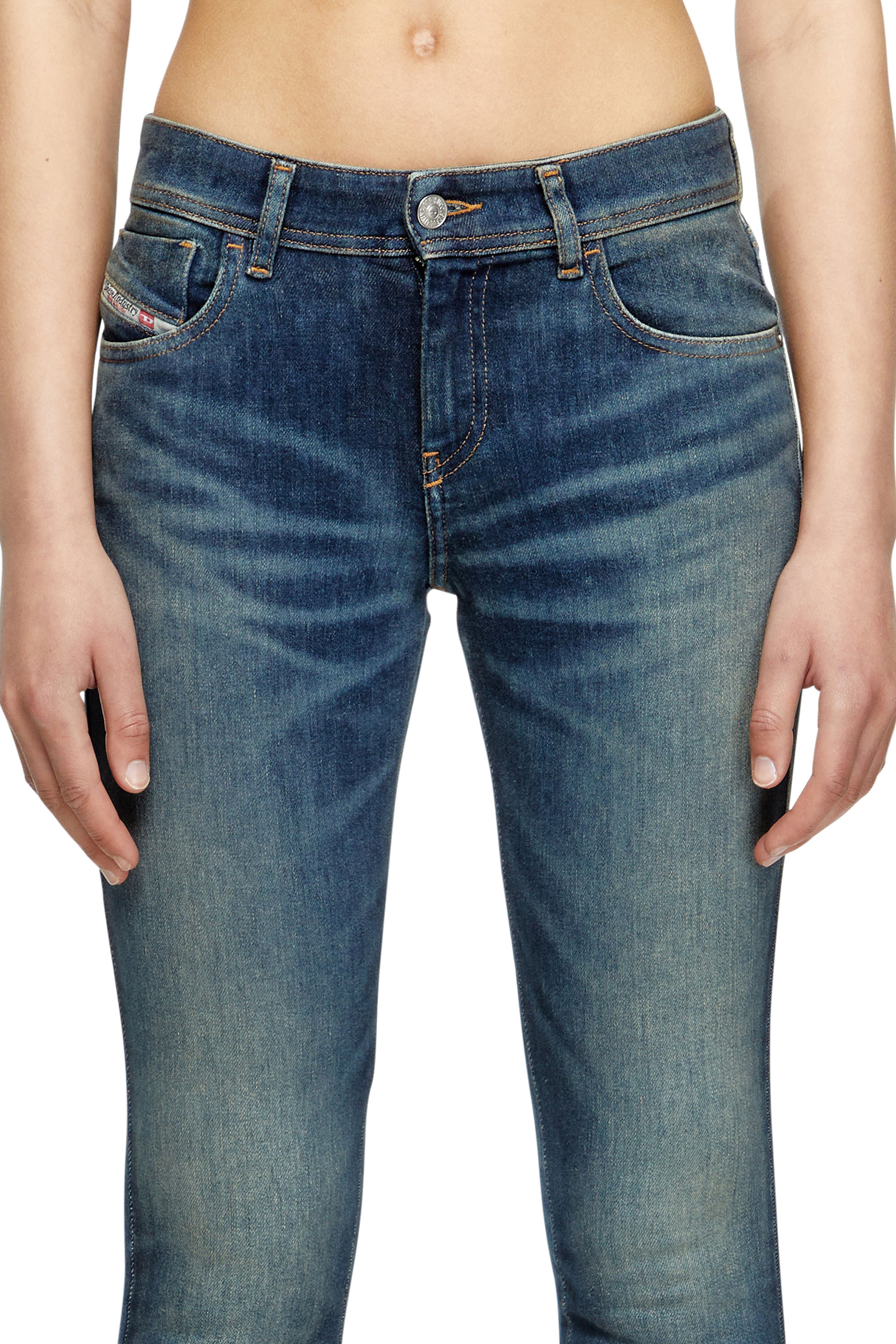 Diesel - Skinny Jeans 2017 Slandy 09L95 Mujer, Azul medio - 5