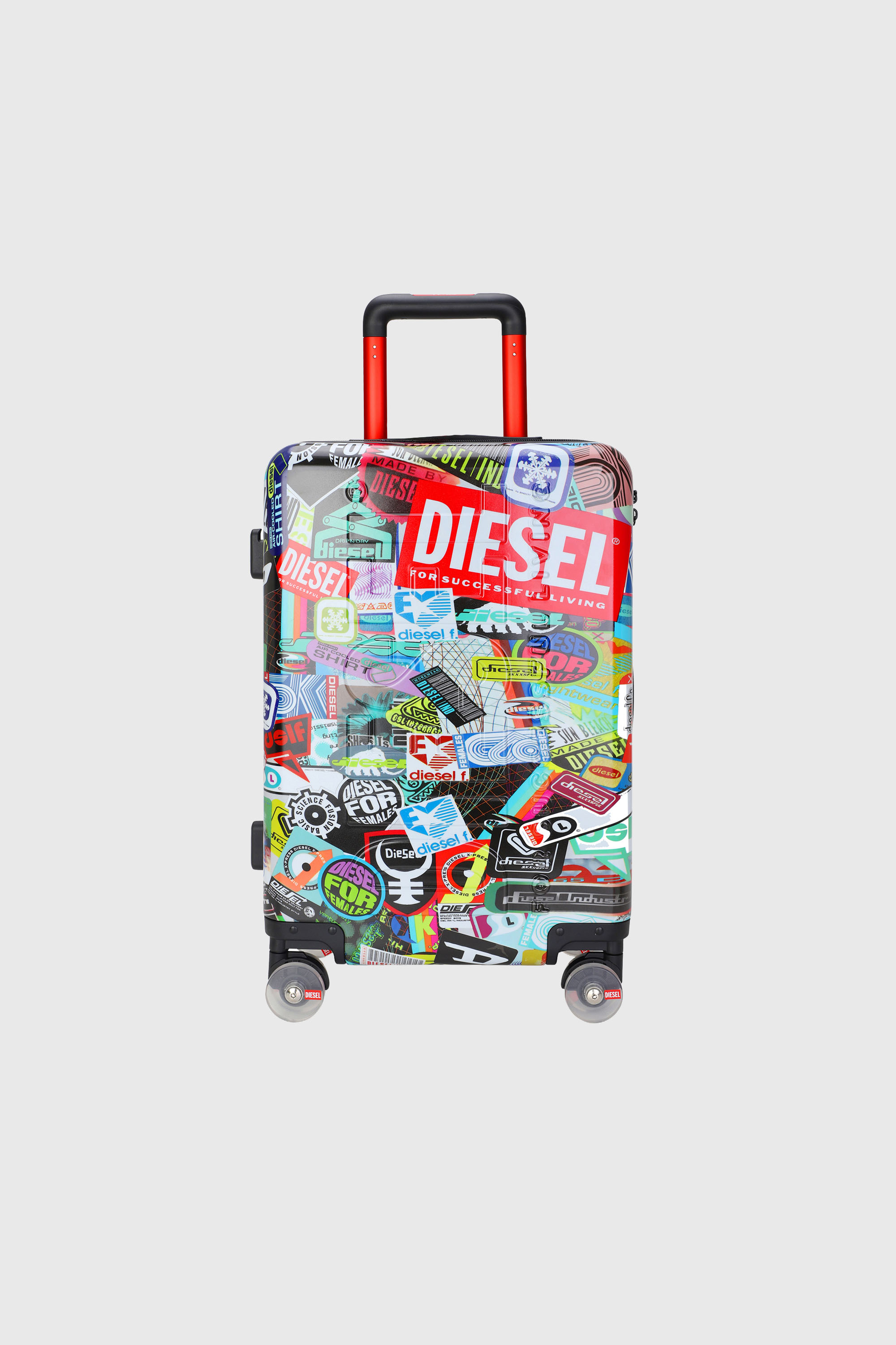 Diesel - DIESEL PC PRINTED TROLLEY-STICKERS- DSL0, Maleta estilo adhesivo tama&ntilde;o S Unisex in Multicolor - 2