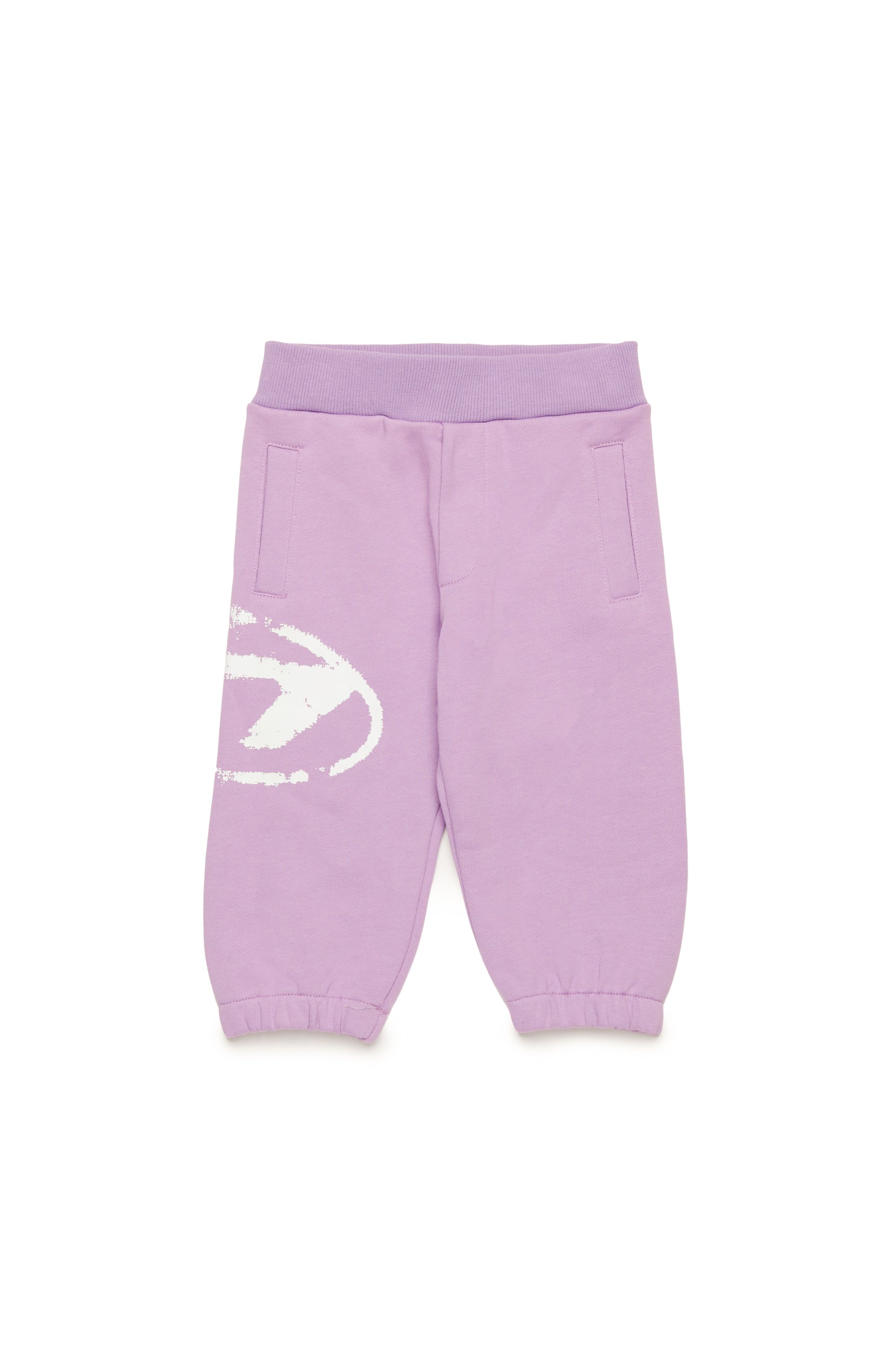 Diesel - PESDIB, Unisex's Sweatpants with distressed Oval D logo in Lilac - 1