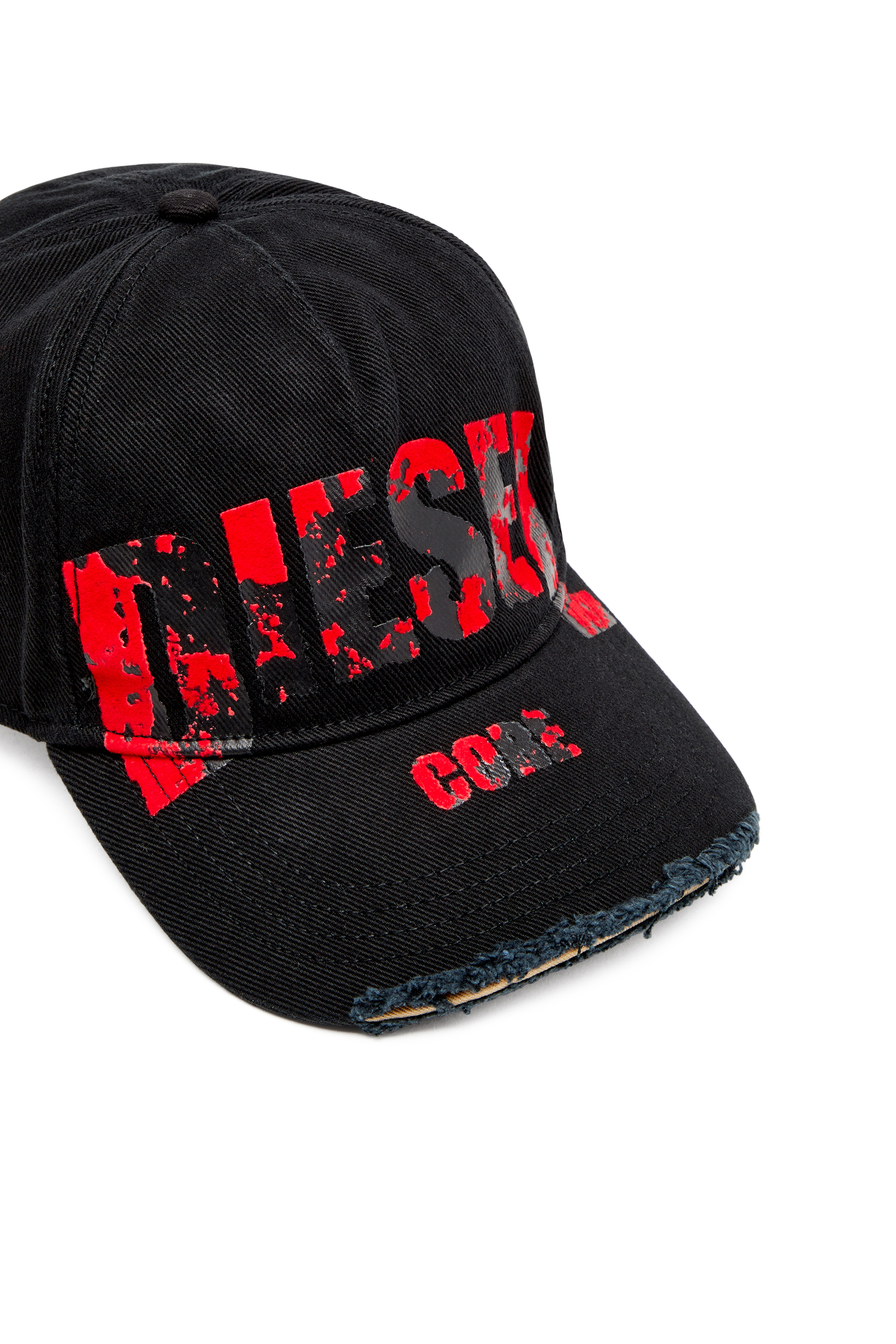 Diesel - C-HASE, Gorra de béisbol de denim con el logotipo Diesel Core Hombre in Multicolor - 3