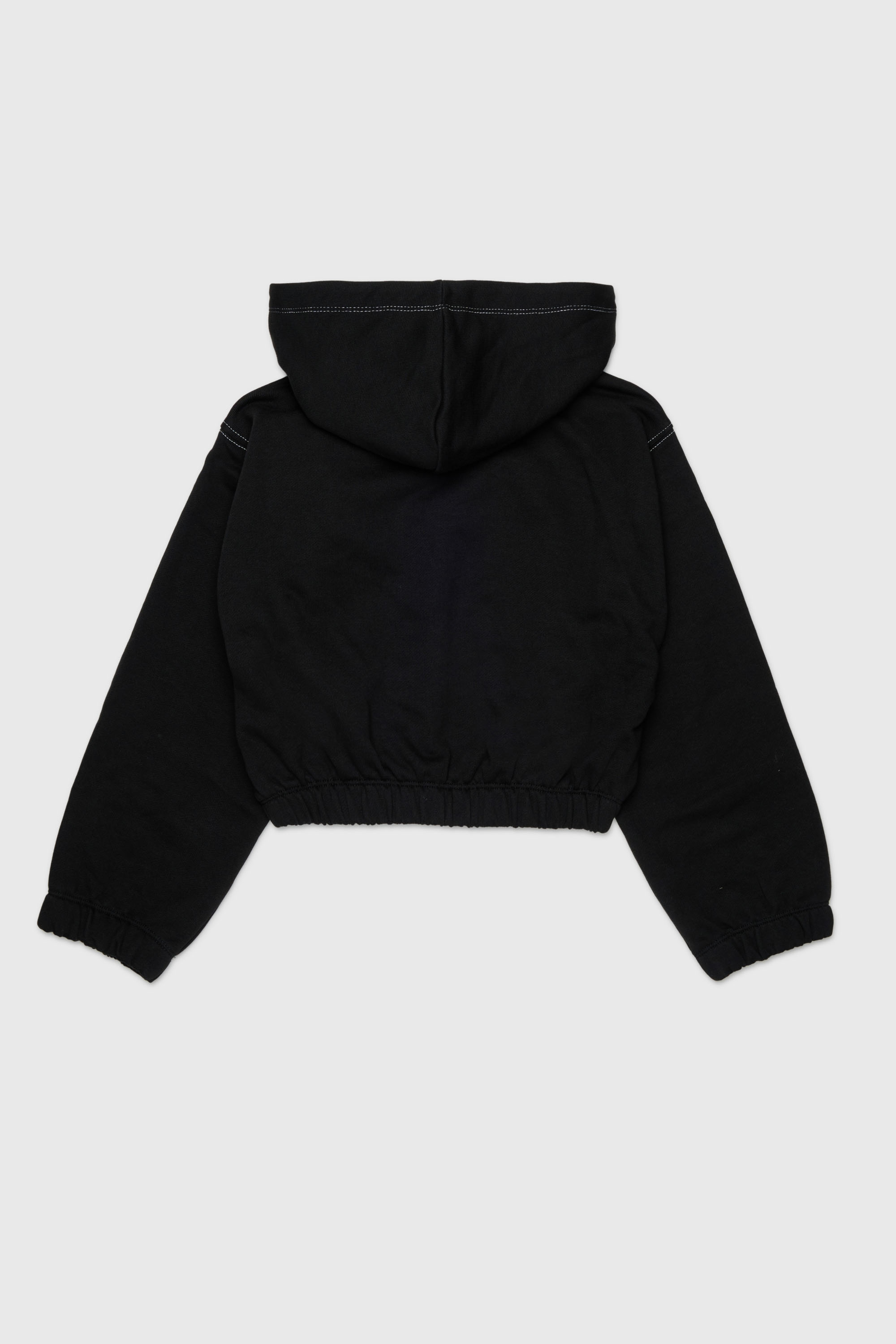 Diesel - SROSET, Sudadera con aplique de rosa denim Mujer in Negro - 2