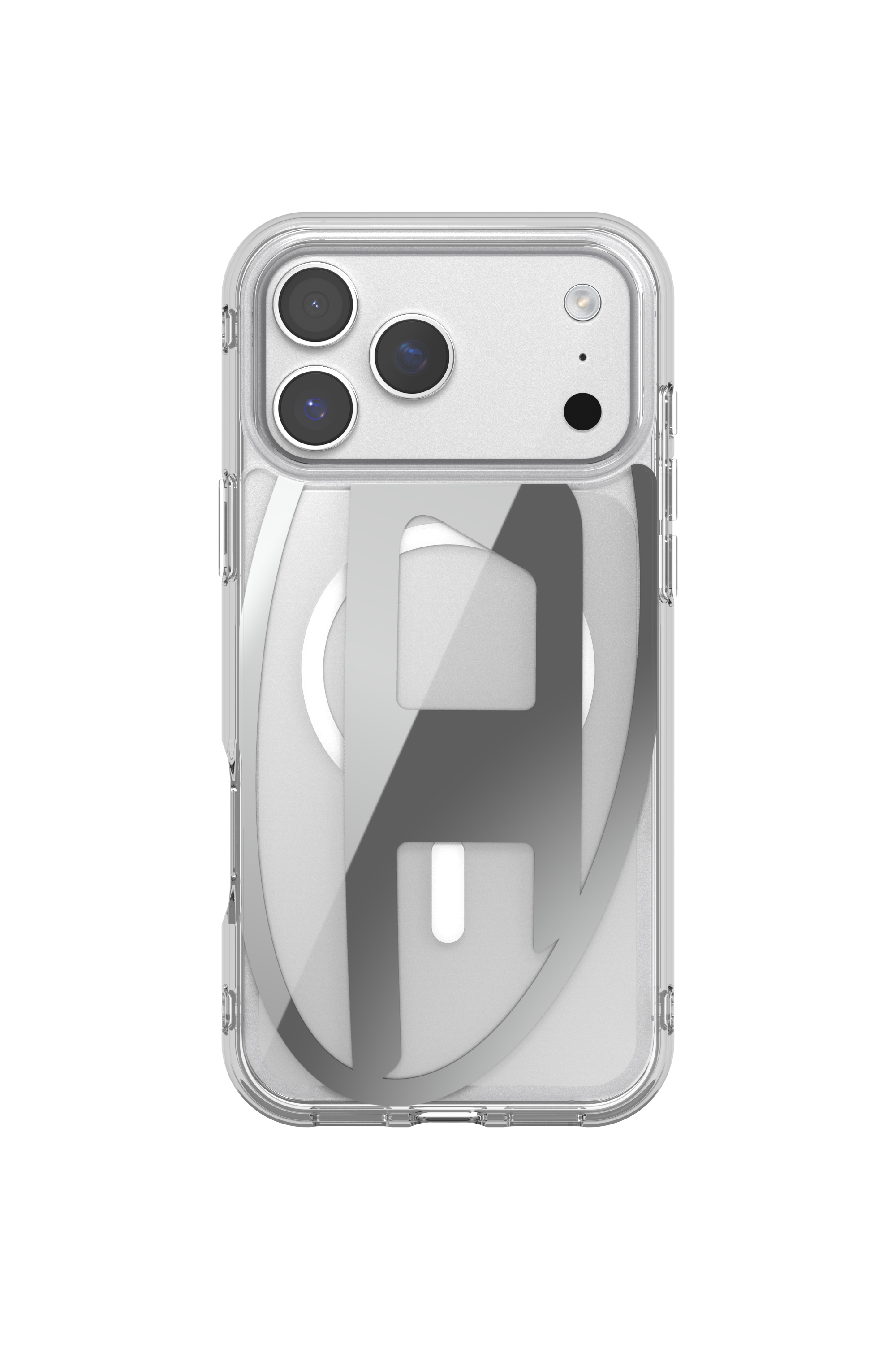 Diesel - 60414 AOP CASE, Funda metálica Oval D con Magsafe para iPhone 17 Pro Max Unisex in Gris - 2