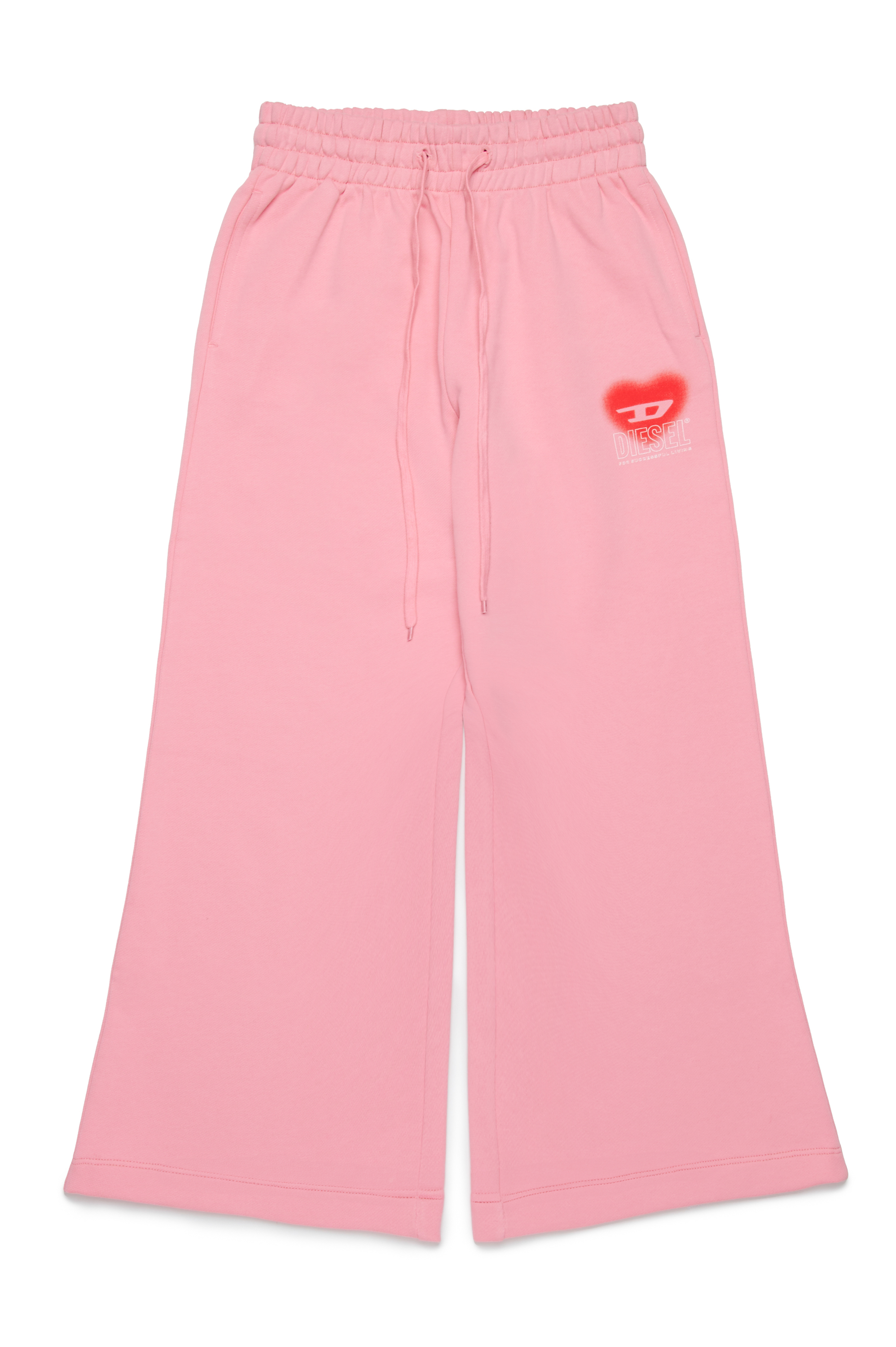 Diesel - PCUORE, Pantalones deportivos con gráfico de corazón D Mujer in Rosa - 1