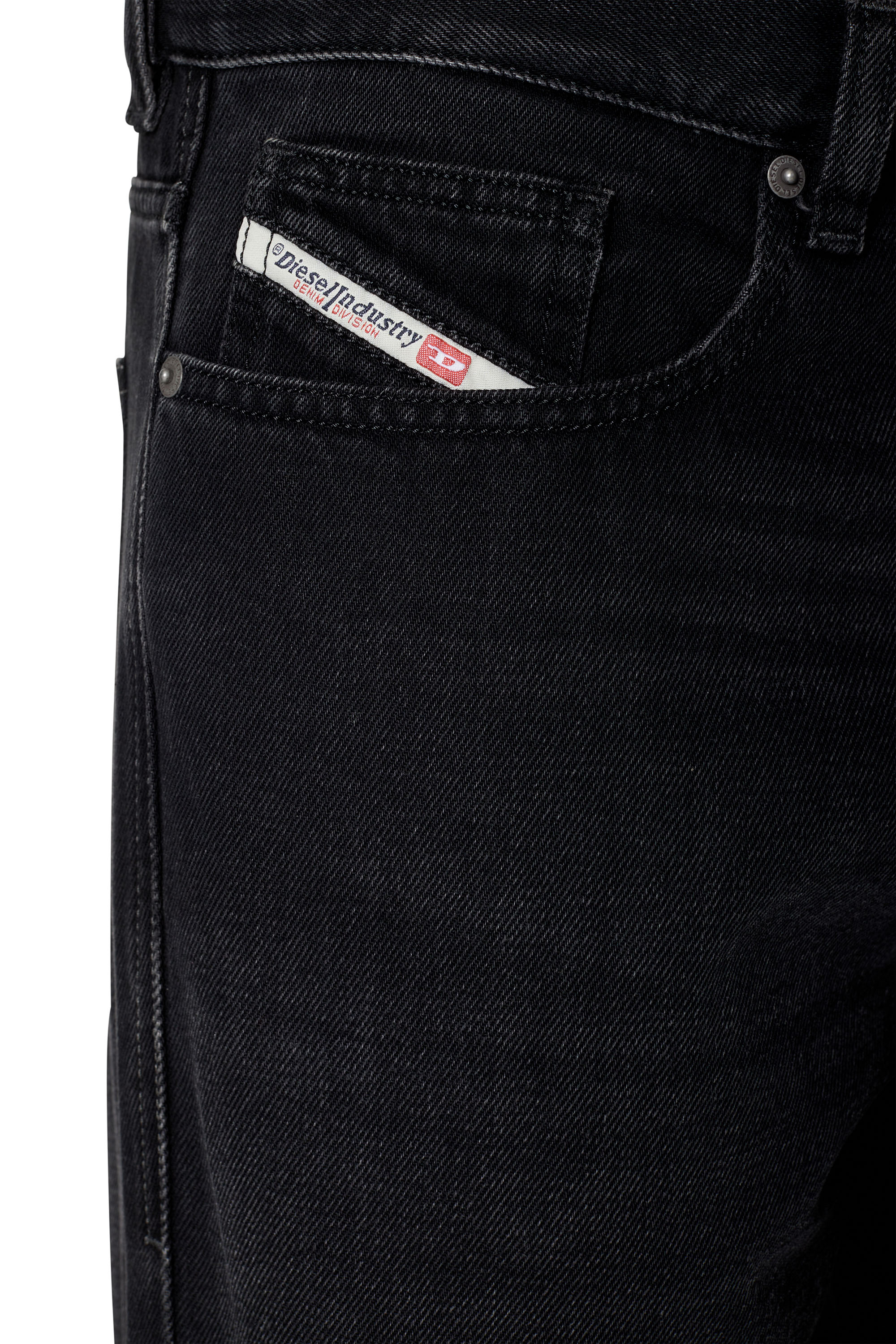 Diesel - 2010 D-MACS 09B88 Straight Jeans, Negro/Gris oscuro - Image 3