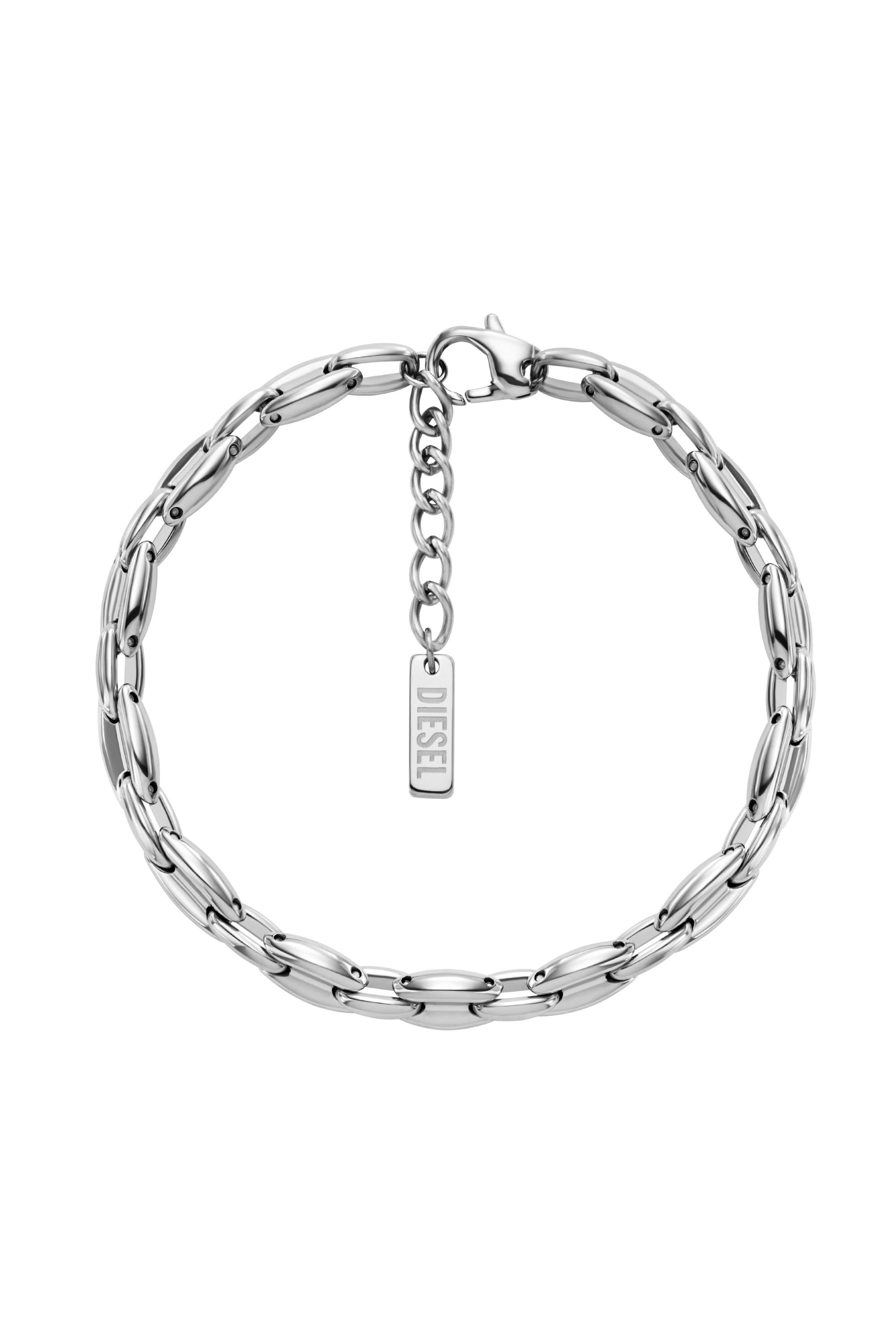 Diesel - DX1583040 JEWEL, Pulsera de cadena de acero inoxidable Unisex in Plateado - 1