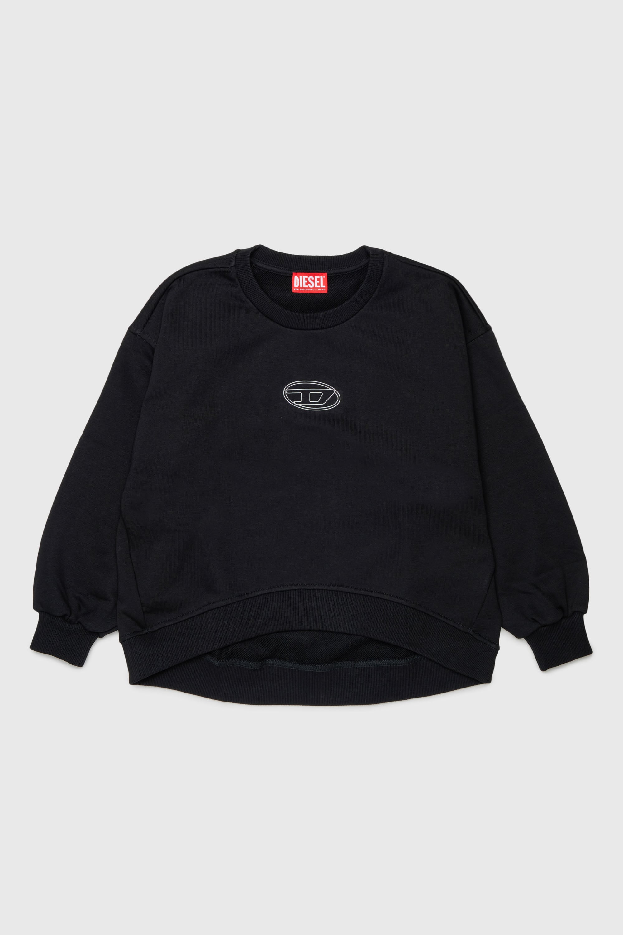 Diesel - SALILLY, Woman's Sweatshirt with Oval D logo in Black - 1