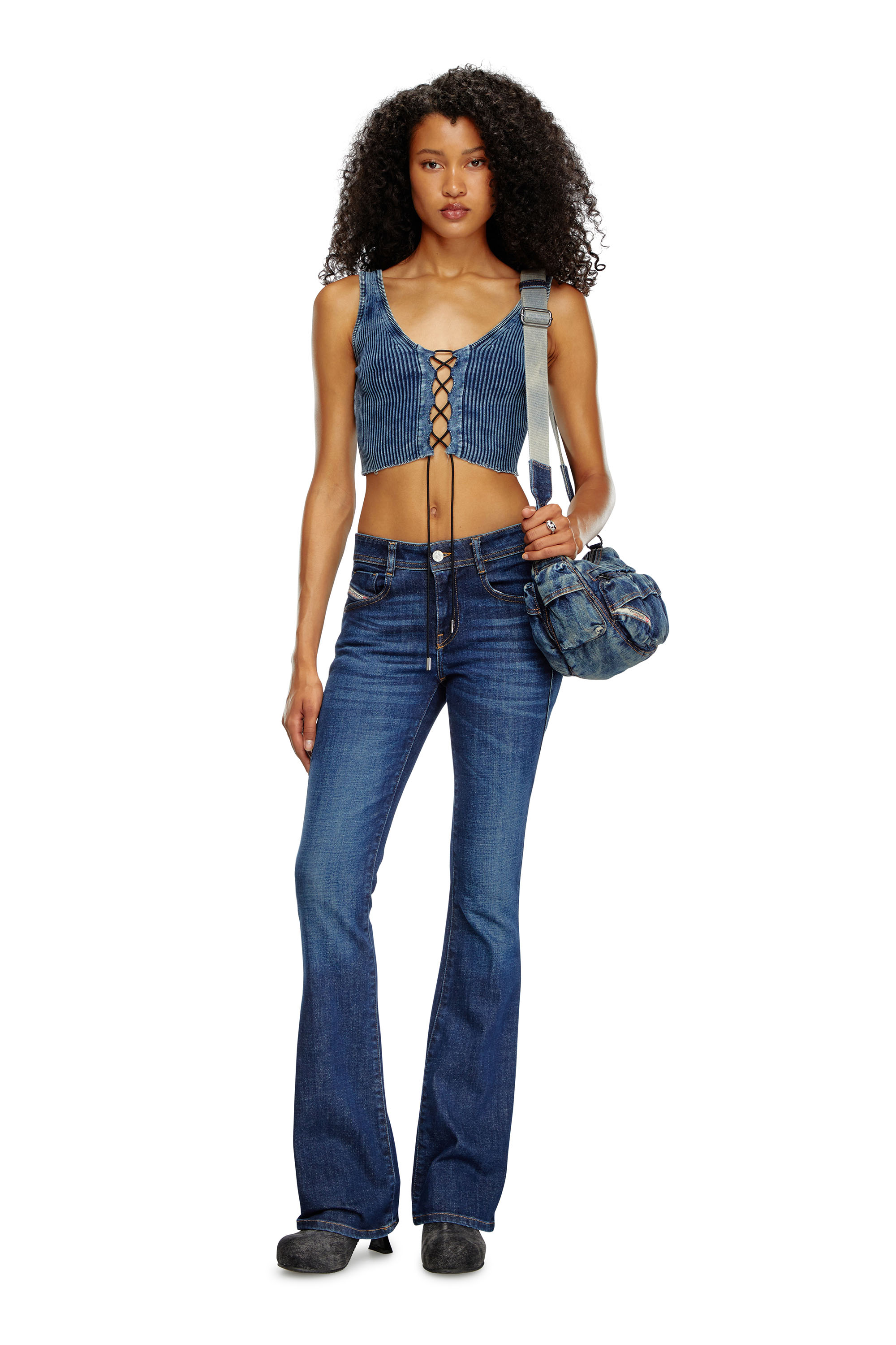 Diesel - Bootcut Jeans 1969 D-Ebbey 09B90 Mujer, Azul Oscuro - 1