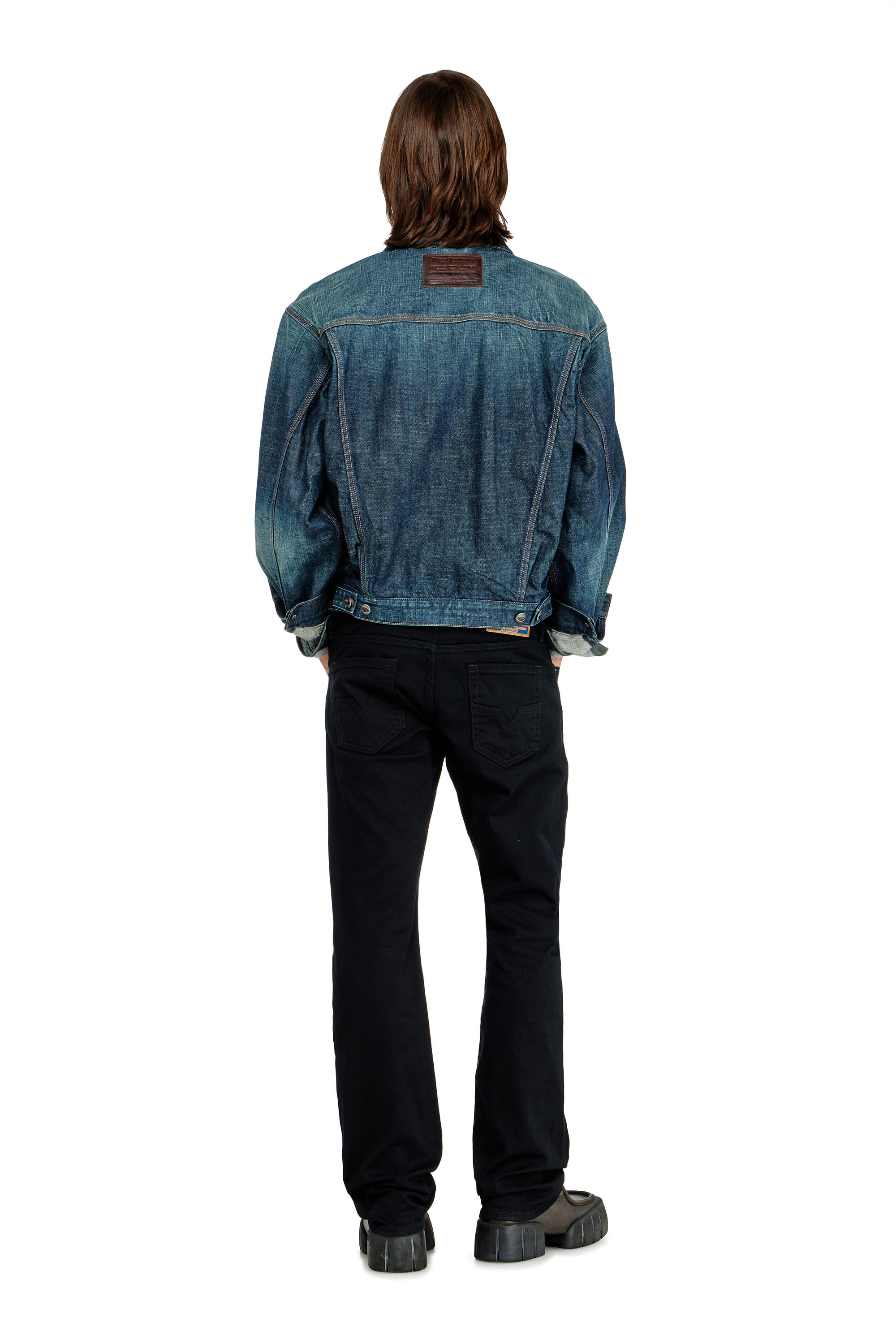 Diesel - Regular Jeans 1985 Larkee 0688H Hombre, Negro/Gris oscuro - 4