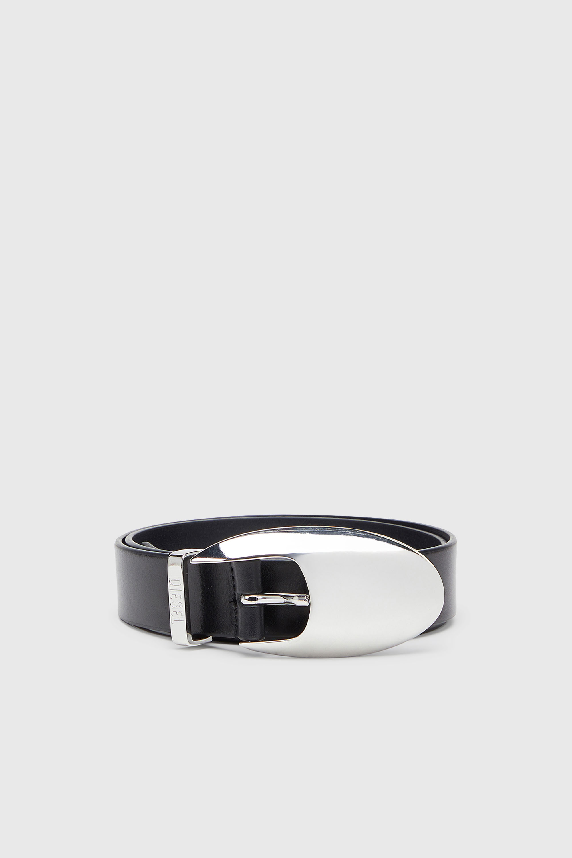 Diesel - B-ROP 30, Cintur&oacute;n 3 cm en piel pull-up con hebilla escult&oacute;rica Mujer in Negro - 1