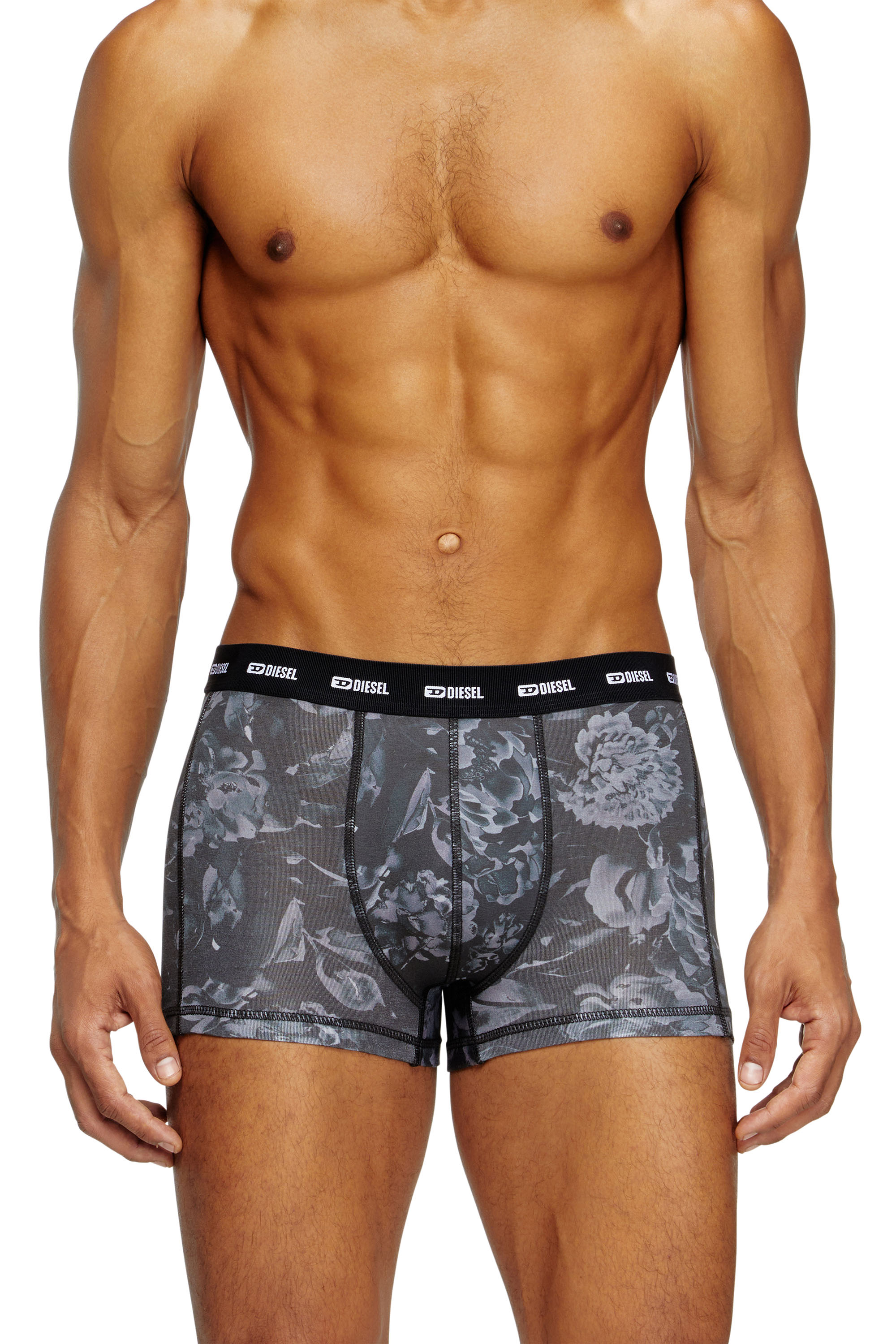 Diesel - DAMIEN-UTLT-3PACK, Paquete de 3 bóxers con motivo floral Hombre in Negro - 2