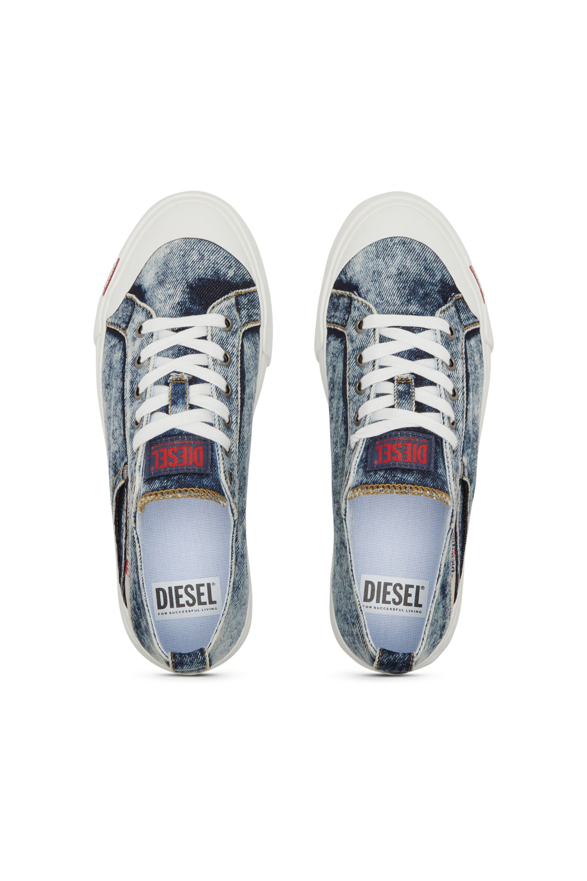 Diesel - S-ATHOS NMD LOW, S-Athos-Deportivas de denim con detalle de bolsillo Hombre in Azul marino - 6