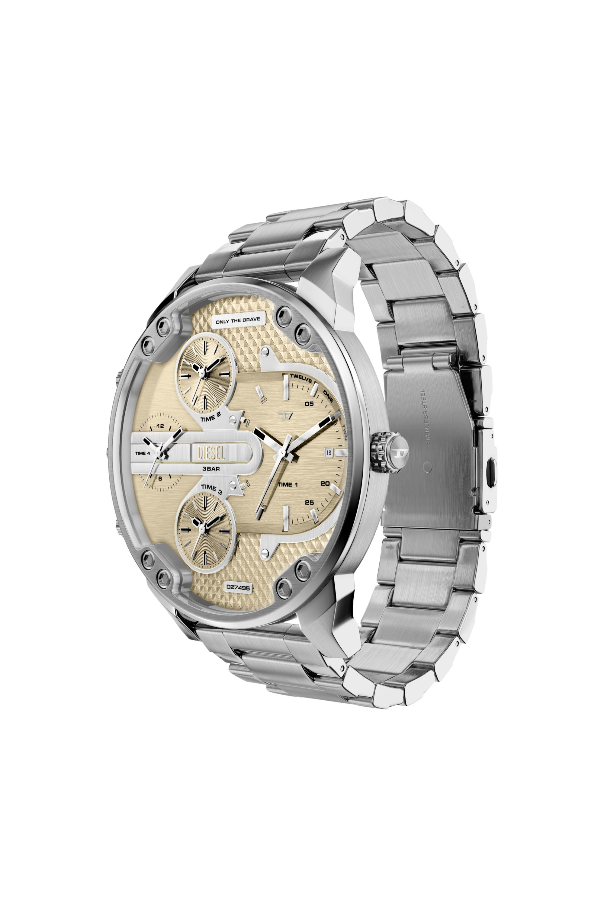 Diesel - DZ7495 WATCH, Mr. Daddy Slim Reloj de acero inoxidable Hombre in Plateado - 6