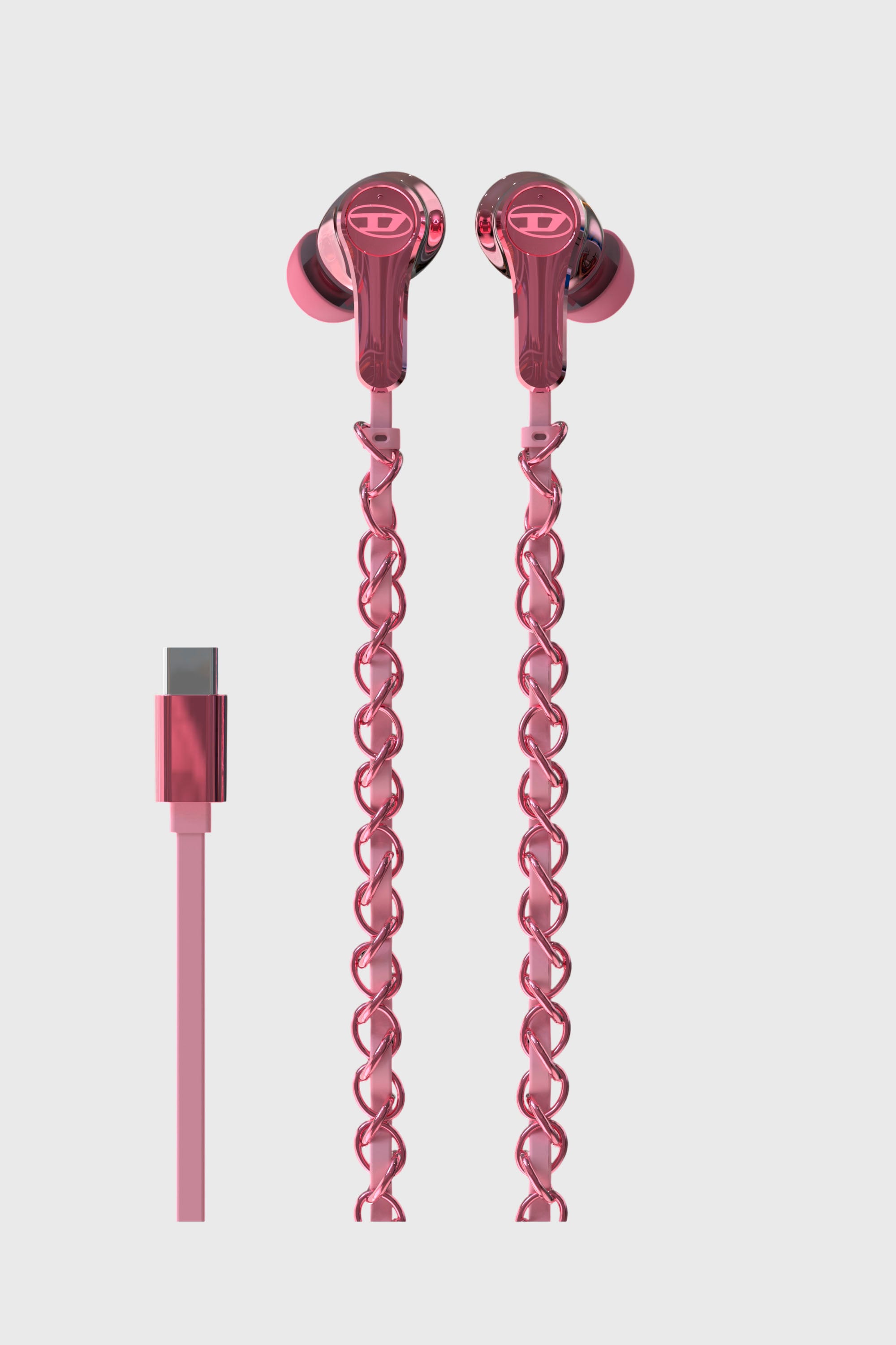 Diesel - 60688 WIRED EARBUDS WIRED EARBUDS, Auriculares con cable y charms Unisex in Rosa - 2