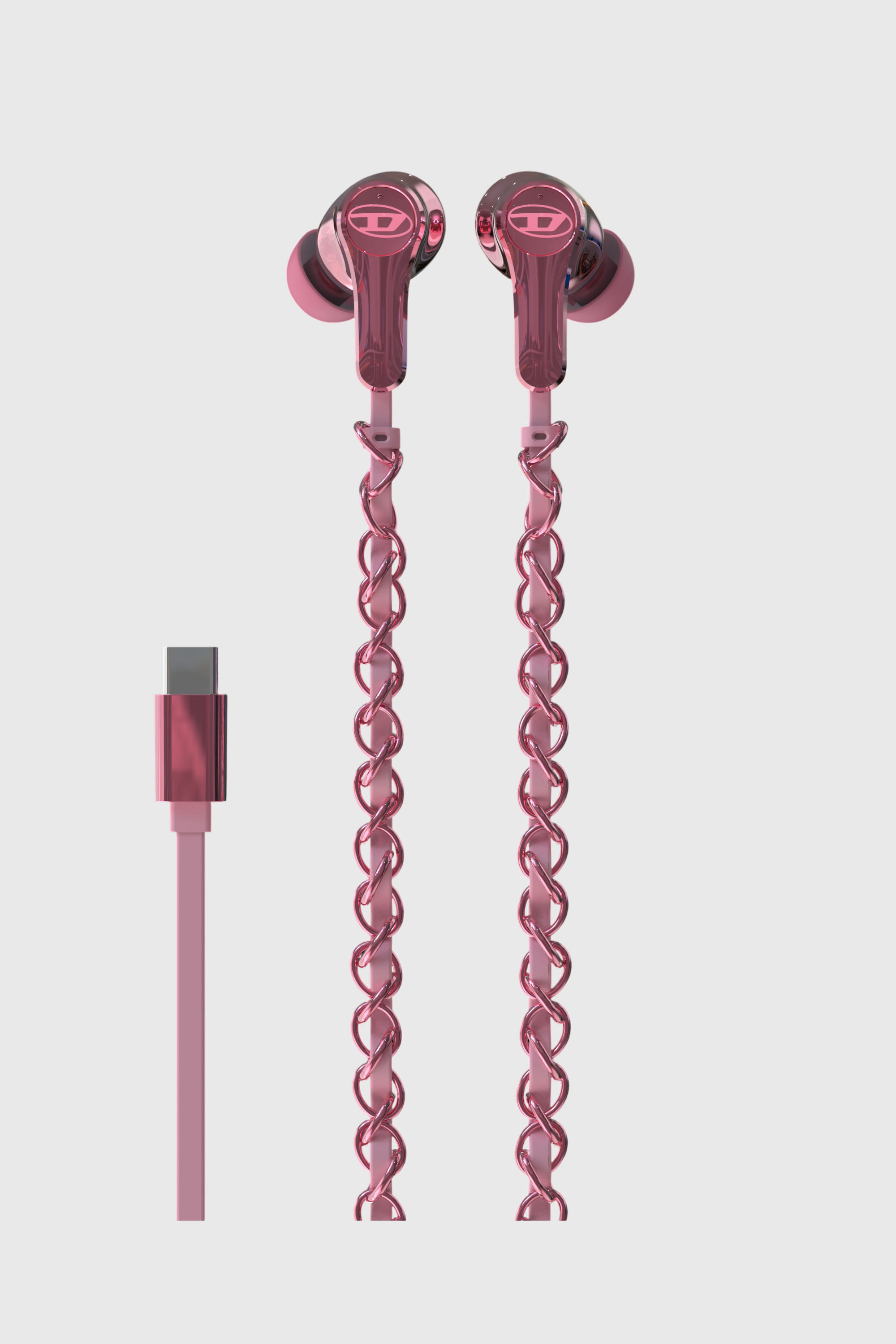 Diesel - 60688 WIRED EARBUDS WIRED EARBUDS, Auriculares con cable y charms Unisex in Rosa - 2