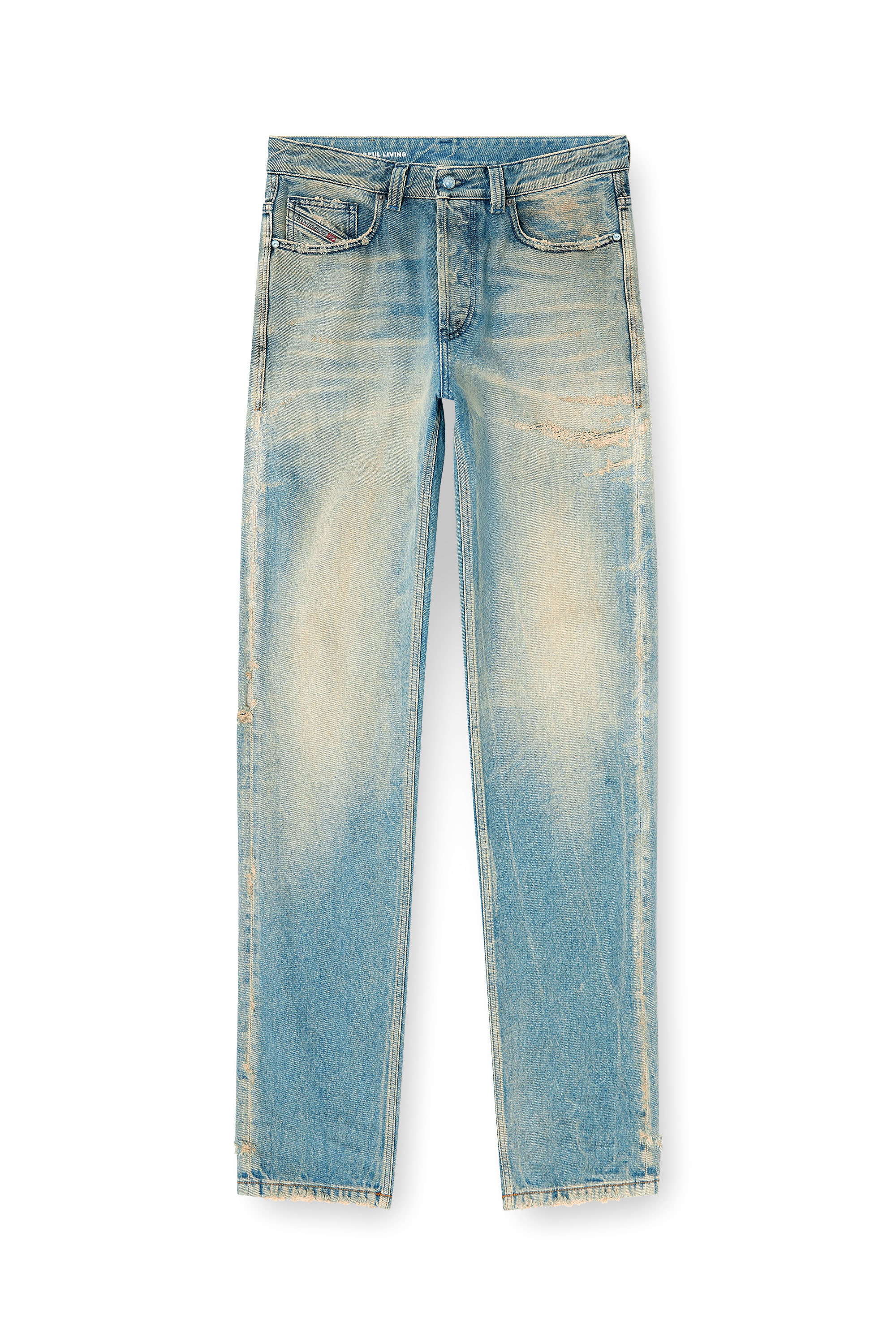 Diesel - Regular Jeans 2024 D-Macs 09N30 Hombre, Azul Claro - 3