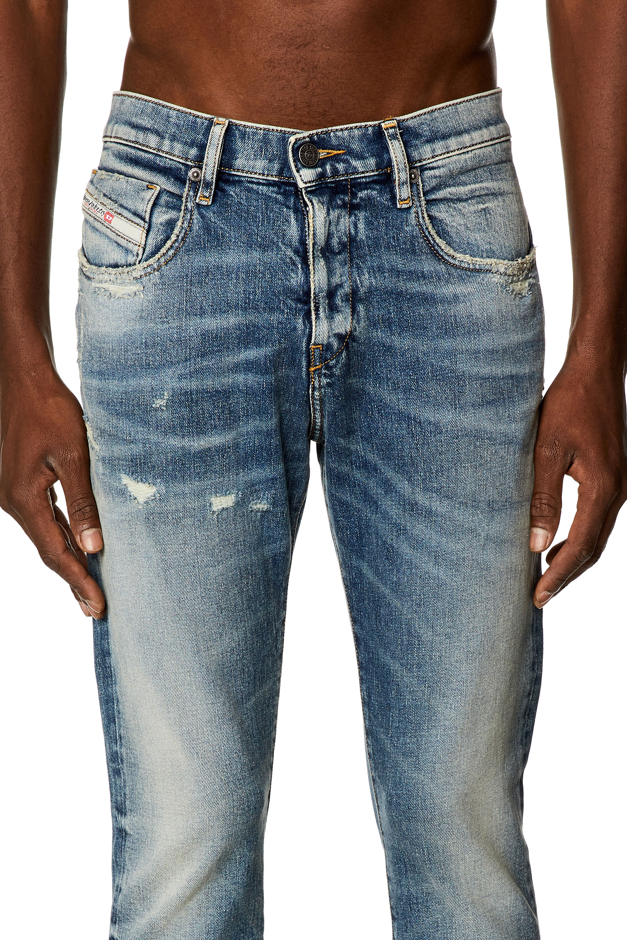 Diesel - Slim Jeans 2019 D-Strukt E07L1, Azul medio - Image 4