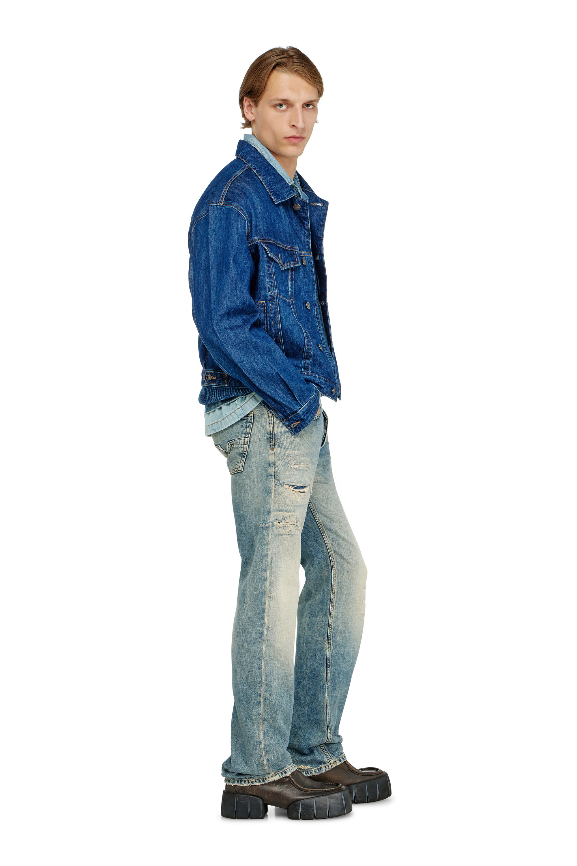 Diesel - Regular Jeans 1985 Larkee 09P62 Hombre, Azul medio - 3