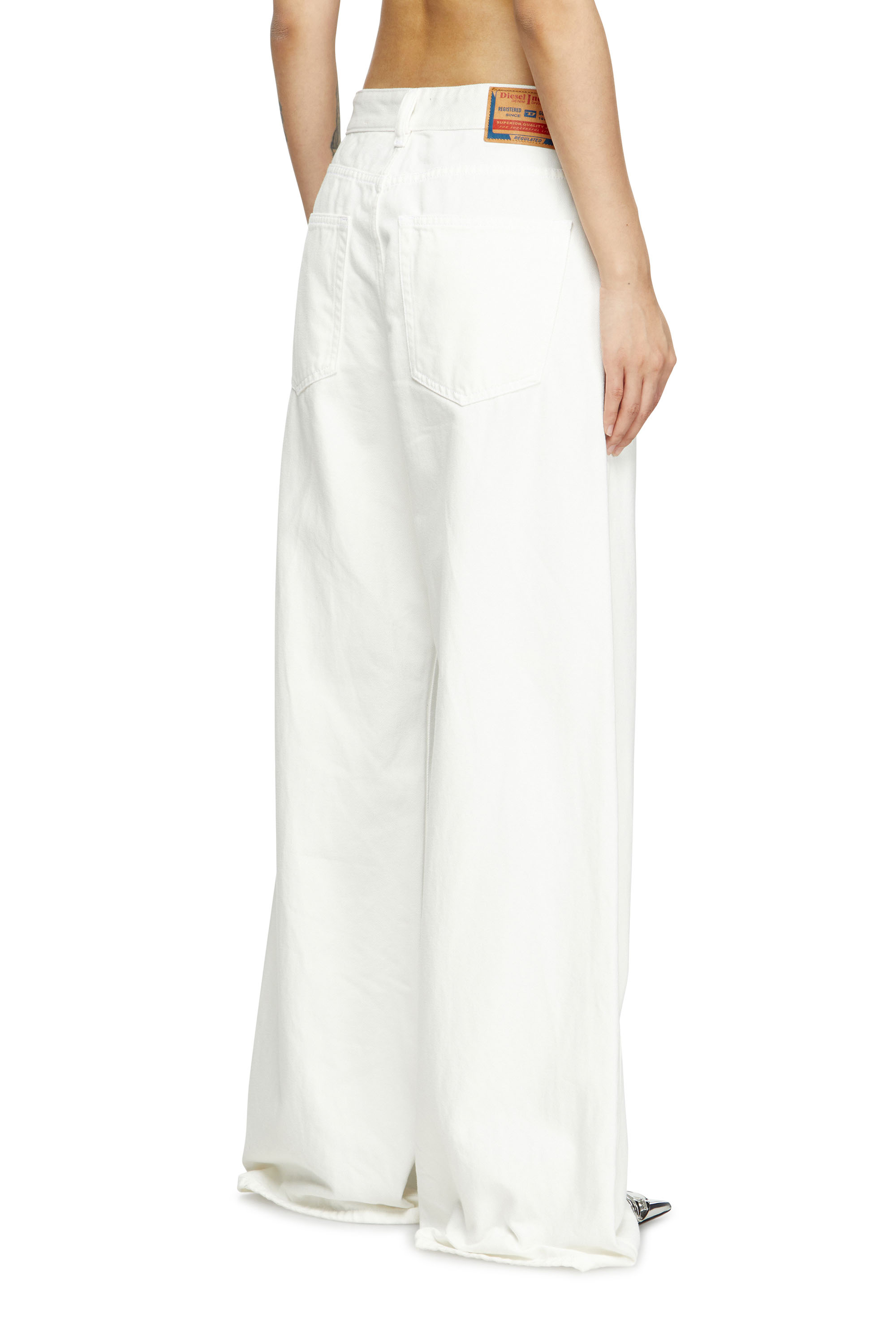 Diesel - Relaxed Jeans 1996 D-Sire 09I41 Mujer, Blanco - 4