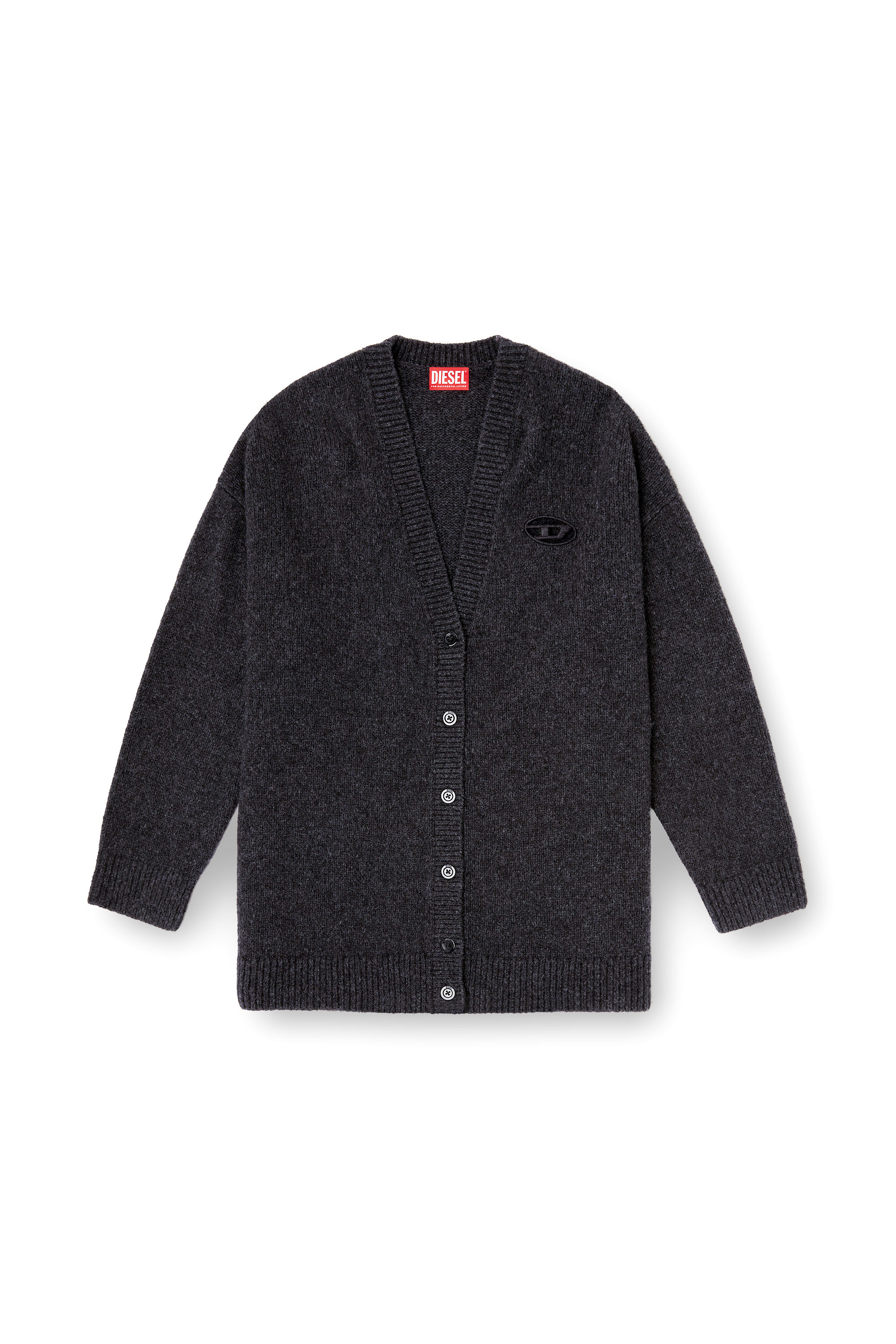 Diesel - M-AREELA, Cárdigan de mezcla de lana y alpaca Mujer in Multicolor - 3
