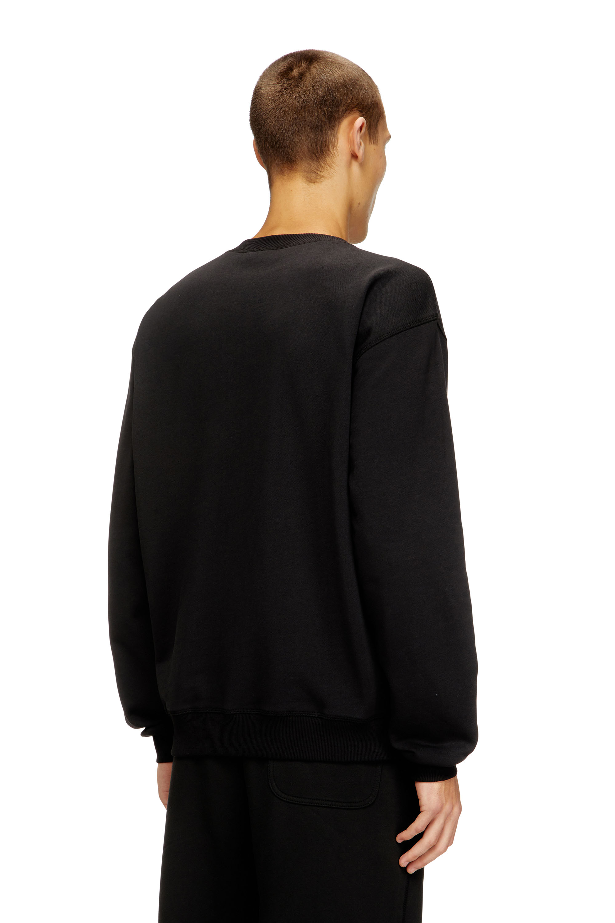 Diesel - S-NORM-IOD, Suéter regular con Oval D metálico Hombre in Negro - 4