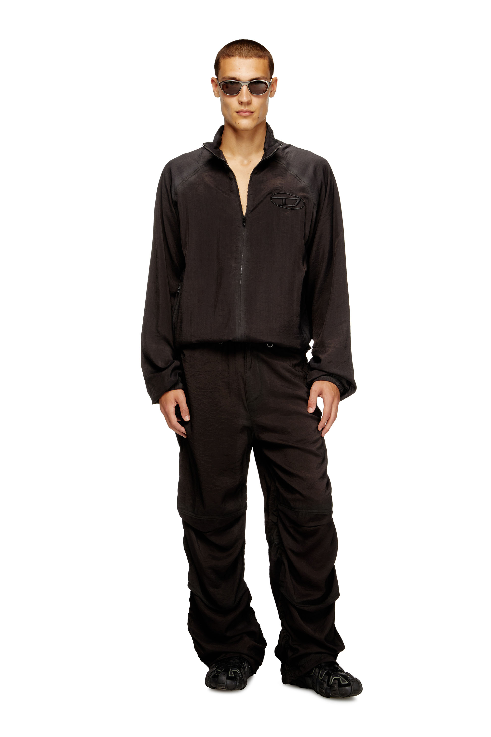Diesel - P-DAILY, Pantalones utility en tela ligera y arrugada Hombre in Negro - 2