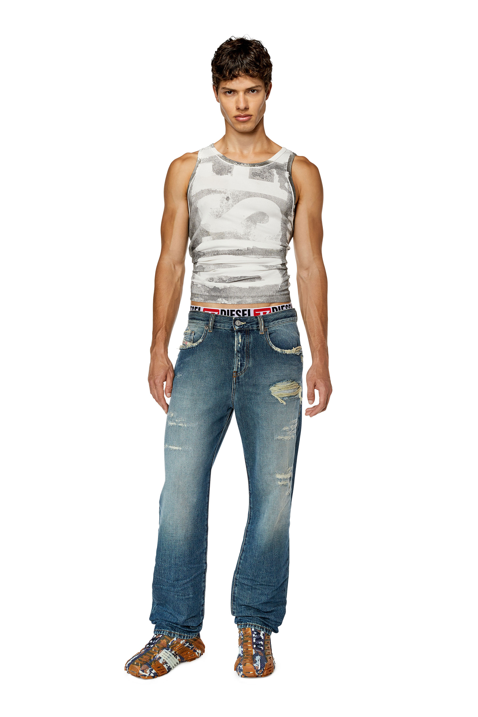 Diesel - Straight Jeans 2020 D-Viker E9C40, Azul Oscuro - Image 1