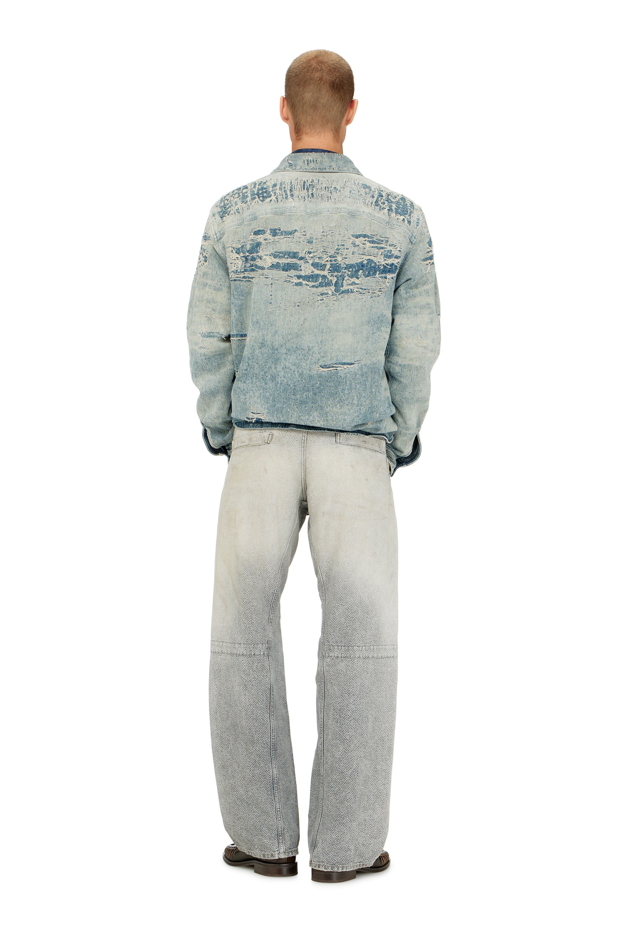Diesel - Relaxed Jeans D-Zeta 09Q11 Hombre, Gris - 3