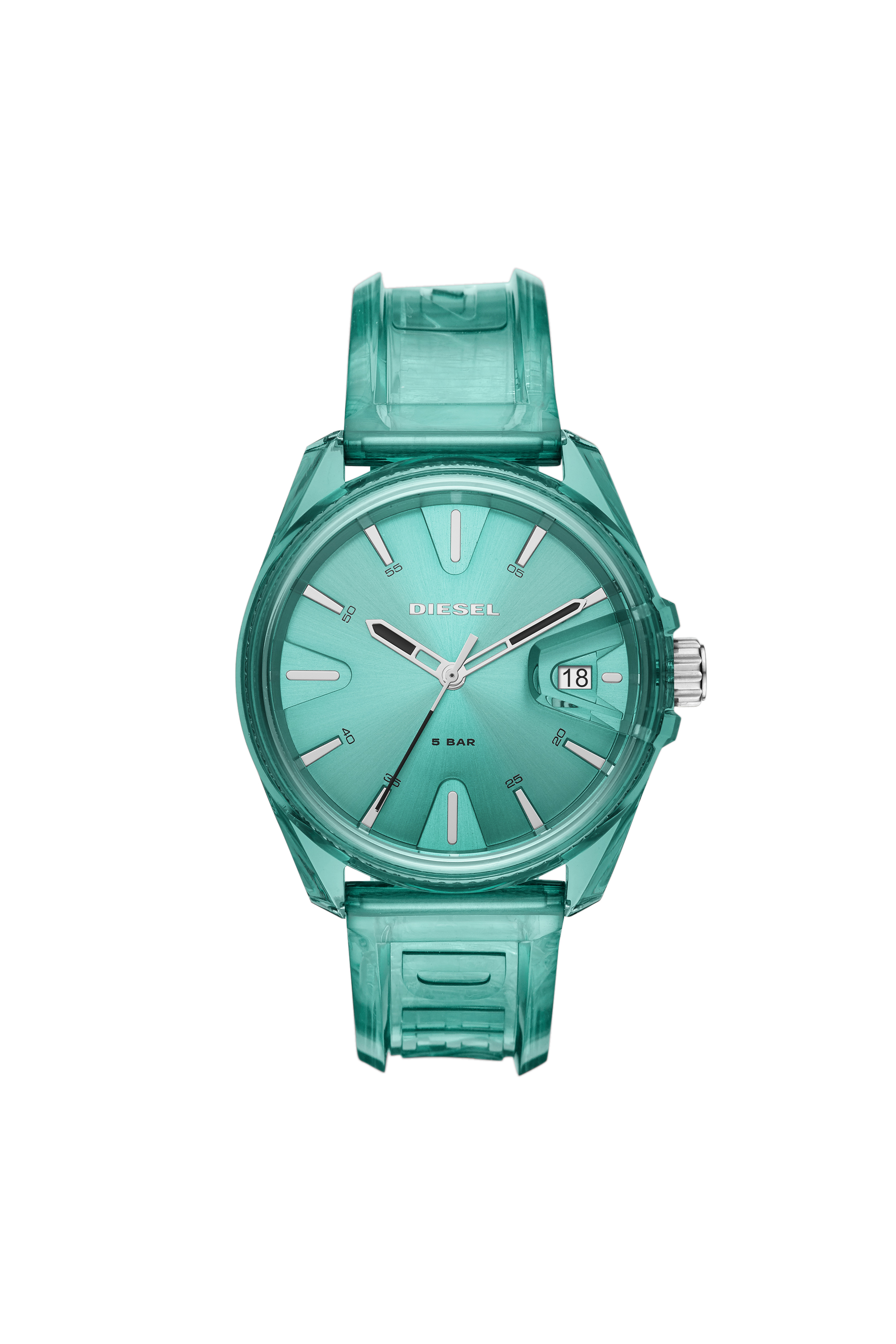 Diesel - DZ1928, Reloj MS9 de tres manecillas verde transparente Unisex in Azul marino - 1