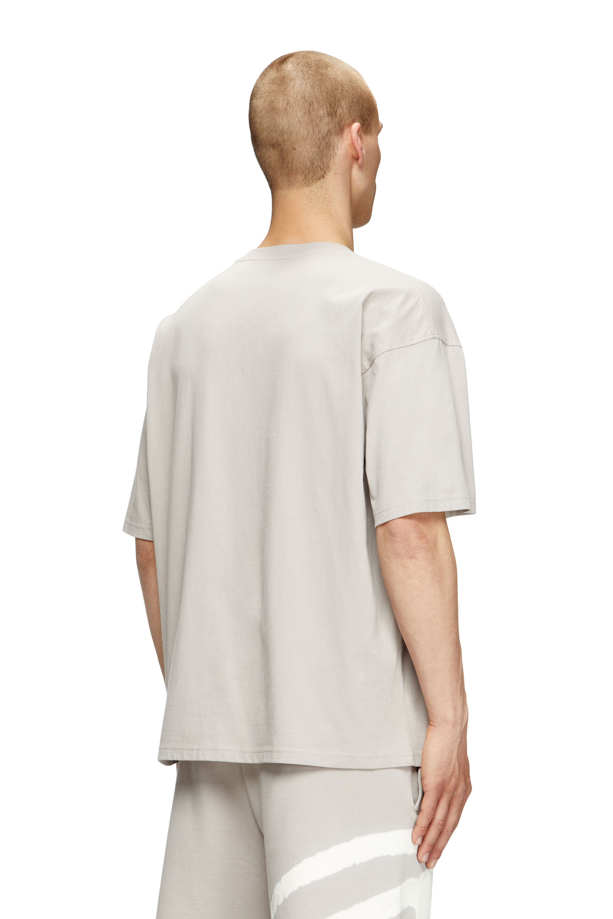 Diesel - T-BOXT-BLEACH, Camiseta con logotipo Oval D descolorido Hombre in Gris - 4