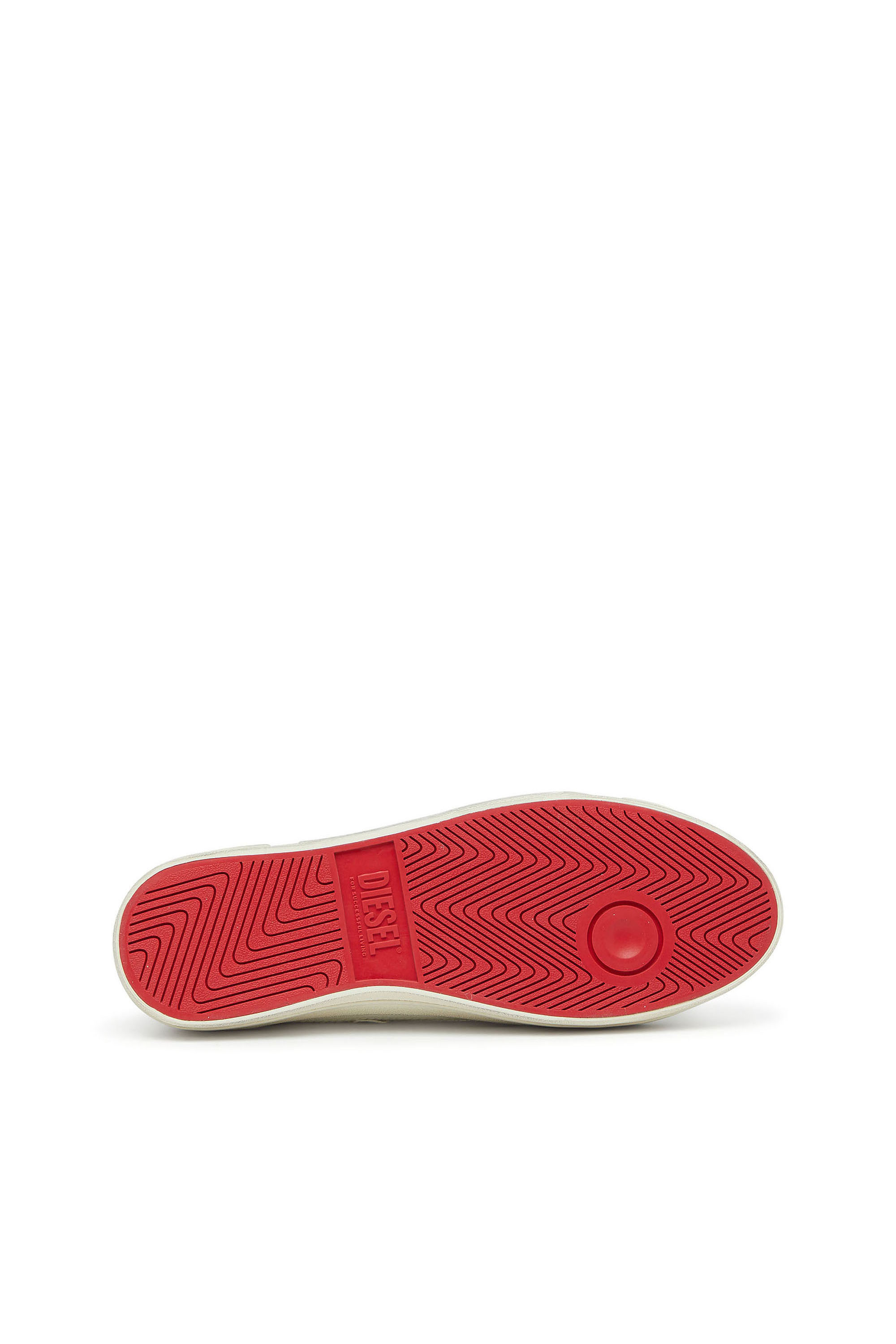 Diesel - S-D-VERSE ZIP MID II, S-D-Verse - Zapatillas de lona deshilachada con Logo D Hombre in Blanco - 4