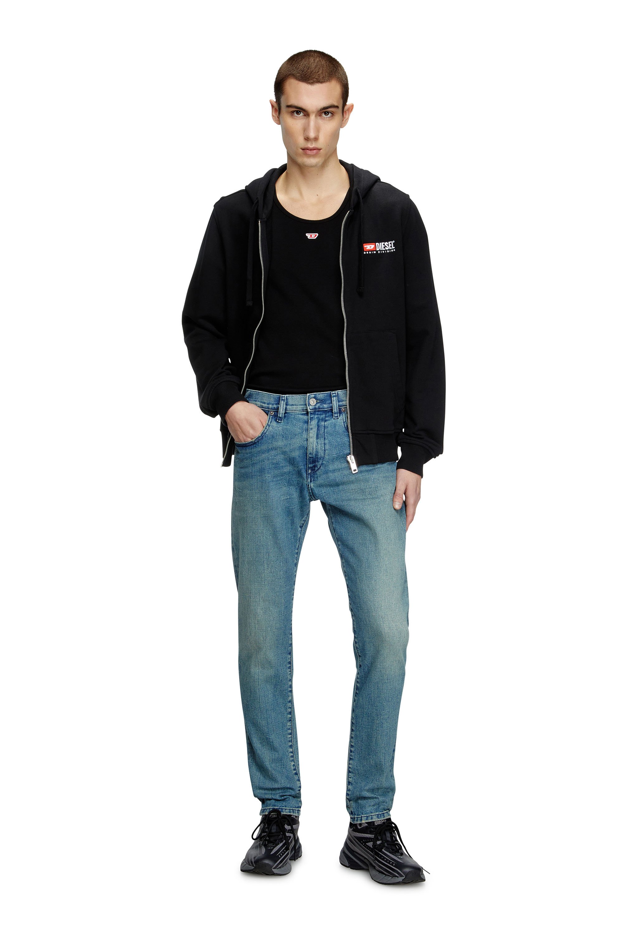 Diesel - Slim Jeans 2019 D-Strukt 0BMBW Hombre, Azul medio - 2