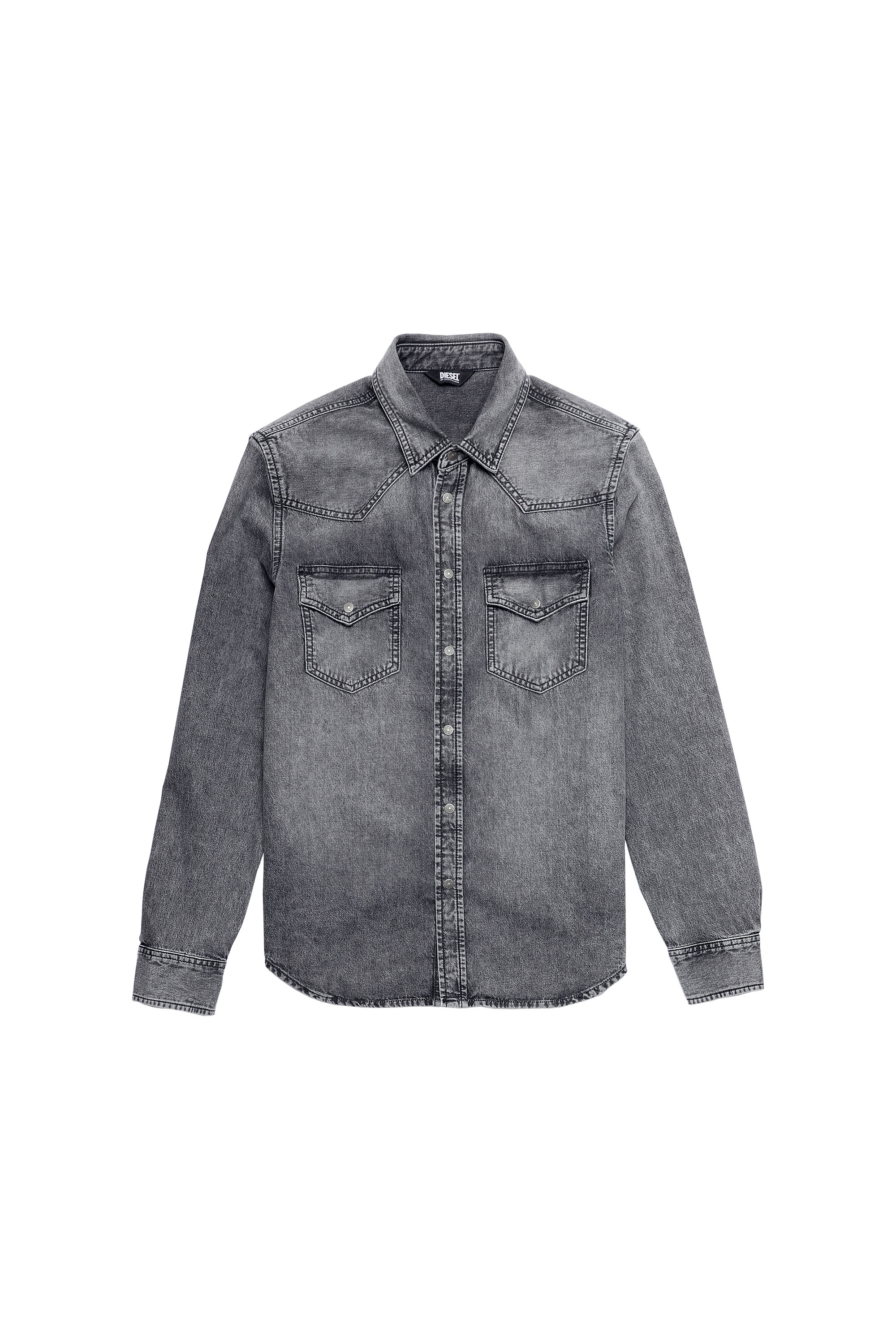 D-EAST-P1-SP2, Gris oscuro - Camisas de Denim
