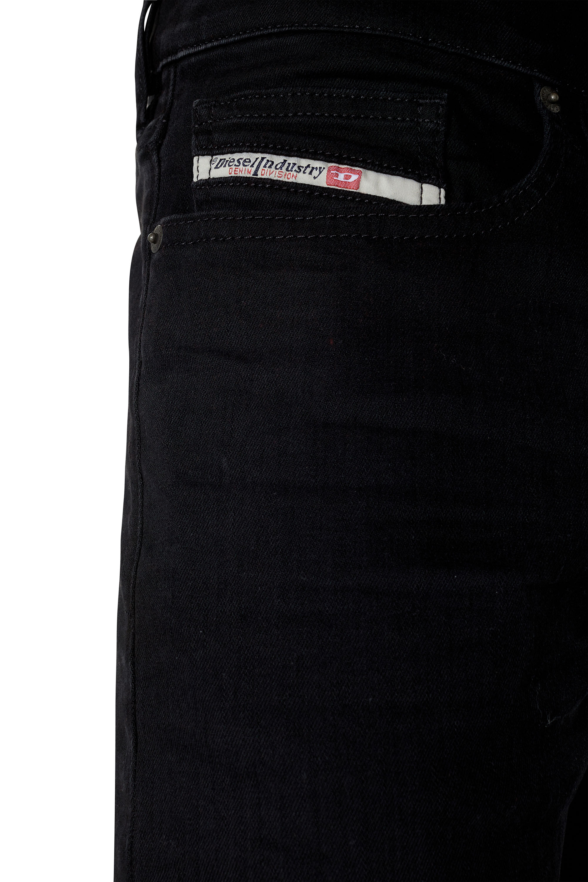 Diesel - D-Luster 0ELAY Slim Jeans, Negro/Gris oscuro - Image 3