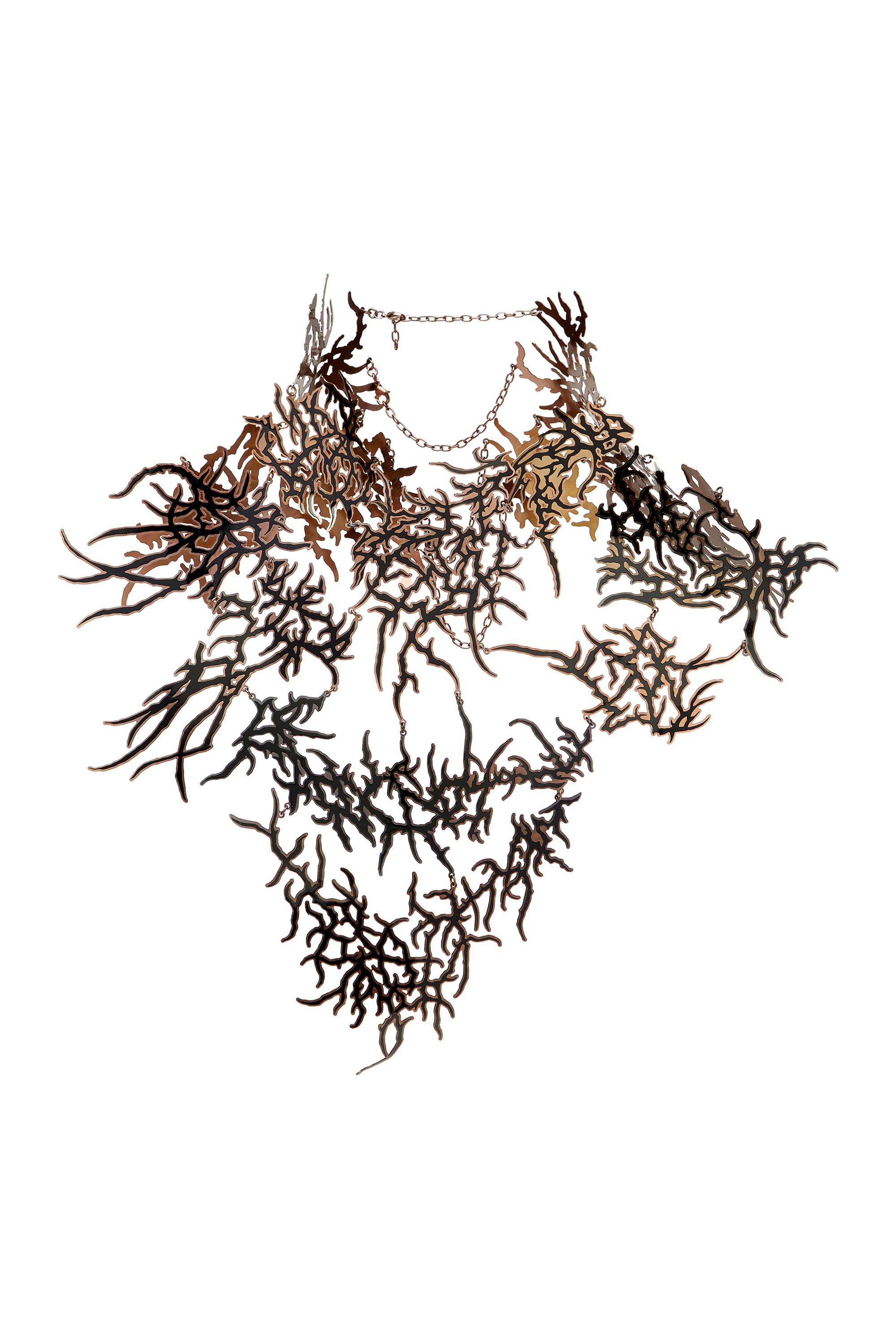 Diesel - TATTOO PLASTRON, Gargantilla corporal de metal con efecto de tatuaje Unisex in Plateado - 2