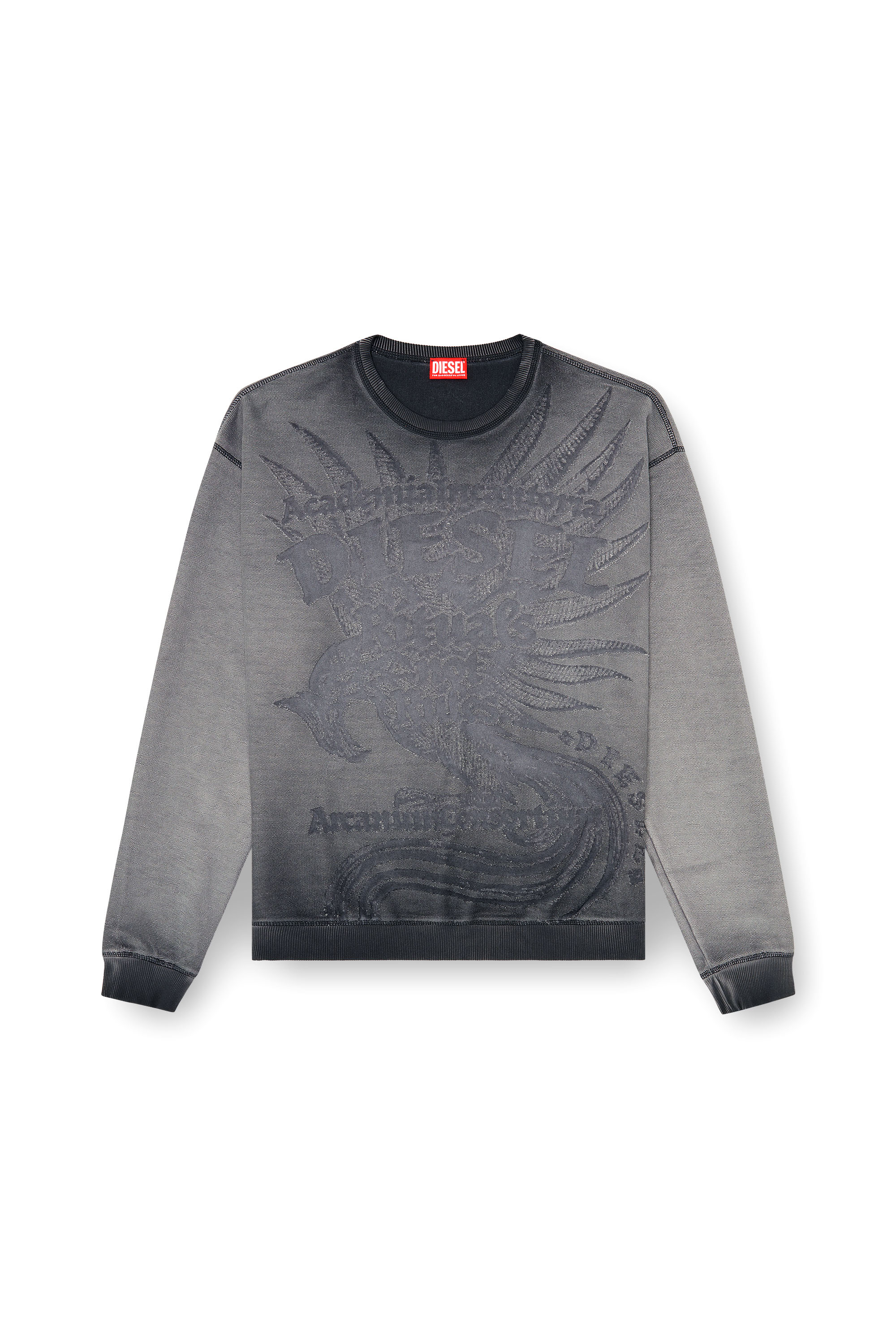 Diesel - S-ARON-RAW, Sudadera con estampado devor&eacute; Hombre in ToBeDefined - 3