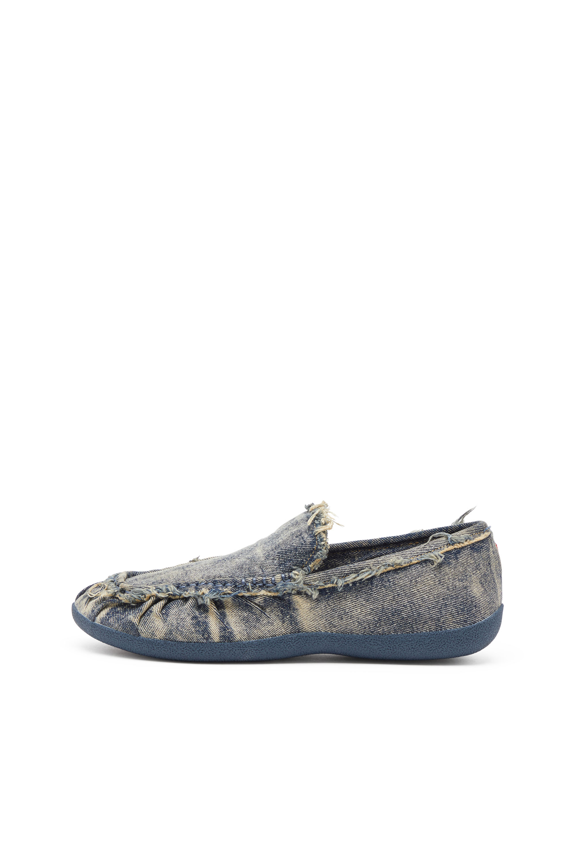 Diesel - D-SHOCK MOC, D-Shock-Mocasines de denim desgastado Hombre in Azul marino - 3