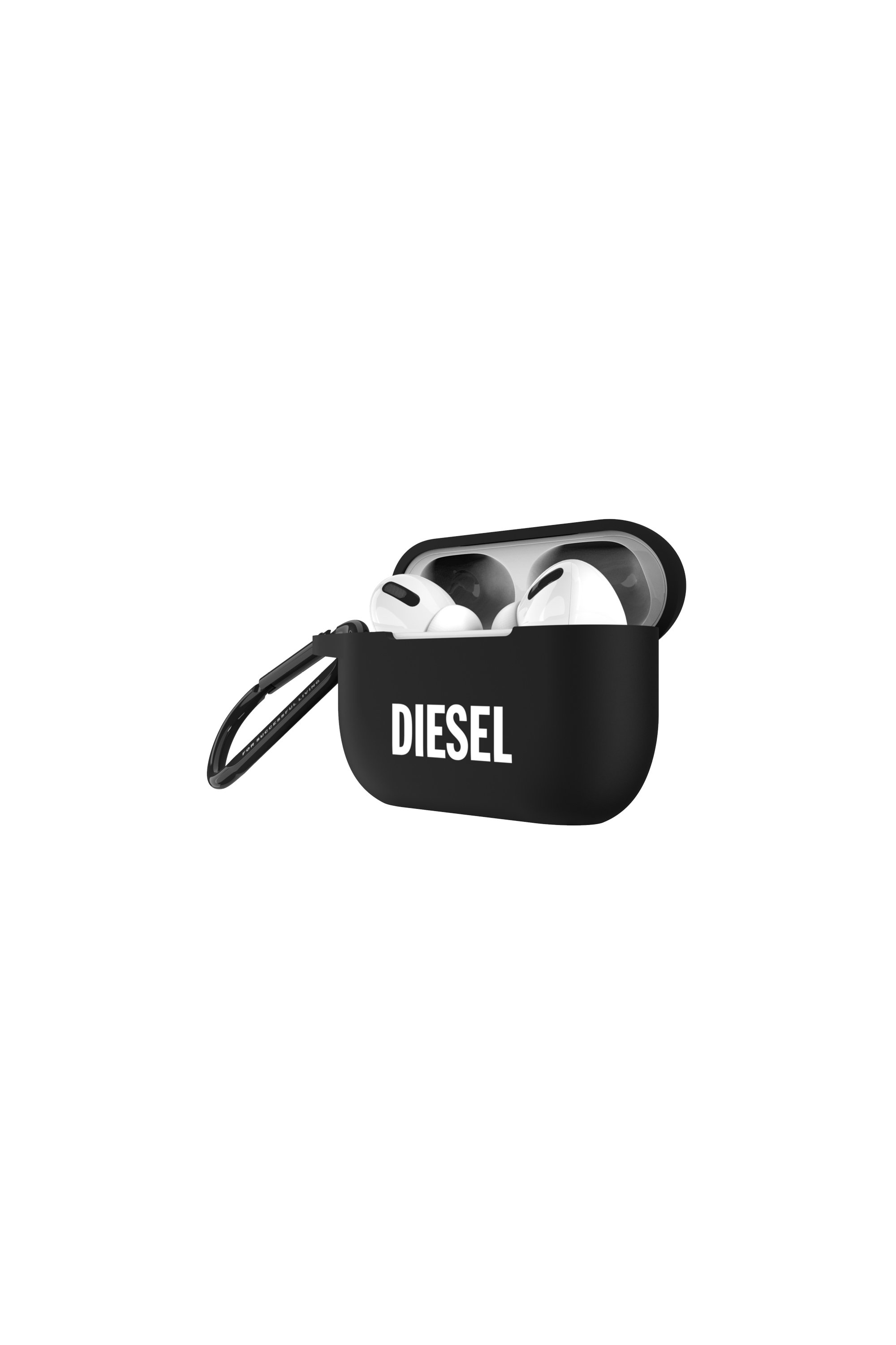 Diesel - 45835 AIRPOD CASE, Unisex Funda de silicona para AirPods Pro in Negro - Image 3