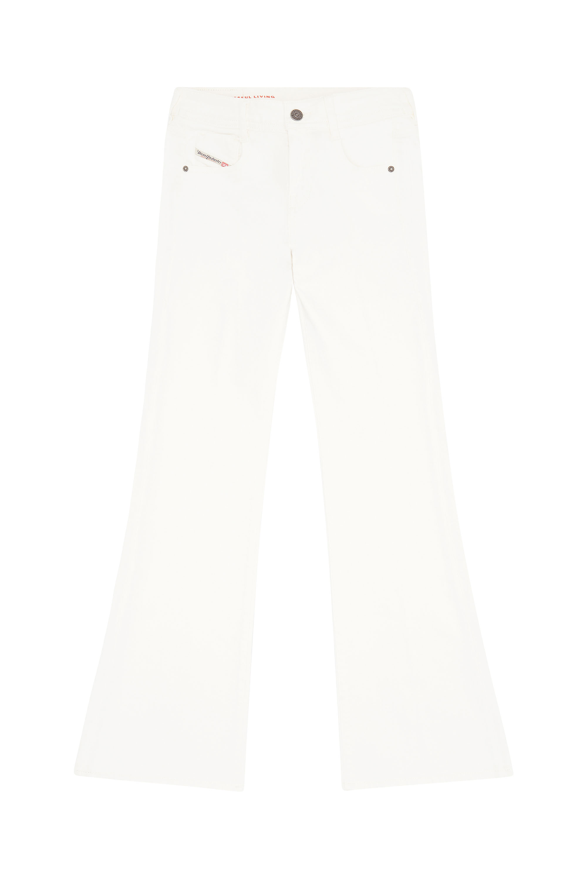 Diesel - 1969 D-Ebbey 09D63 Bootcut and Flare Jeans, Blanco - Image 3
