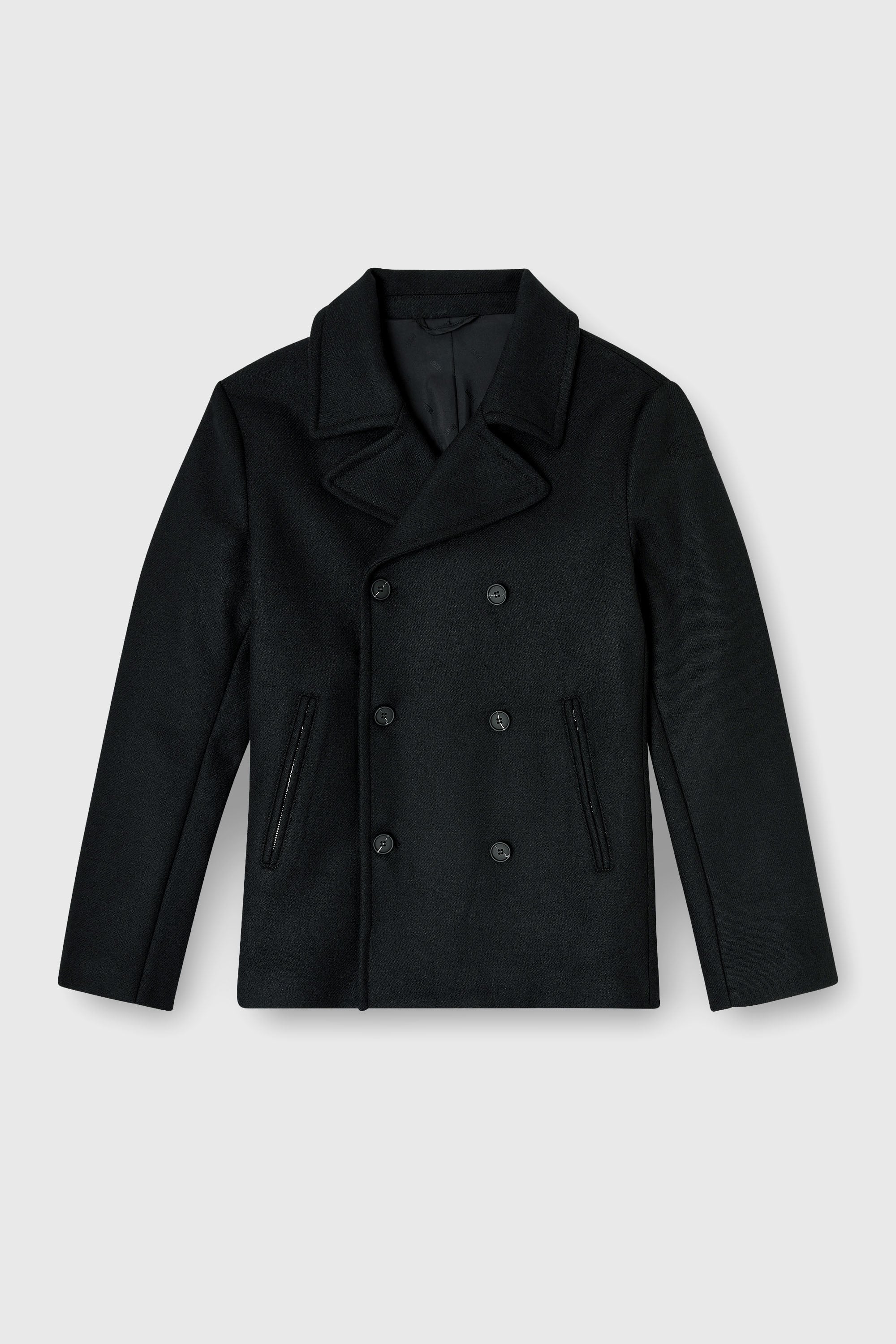 Diesel - W-HALEY-WRD, Chaquet&oacute;n de lana mezclada afieltrada Hombre in Negro - 2